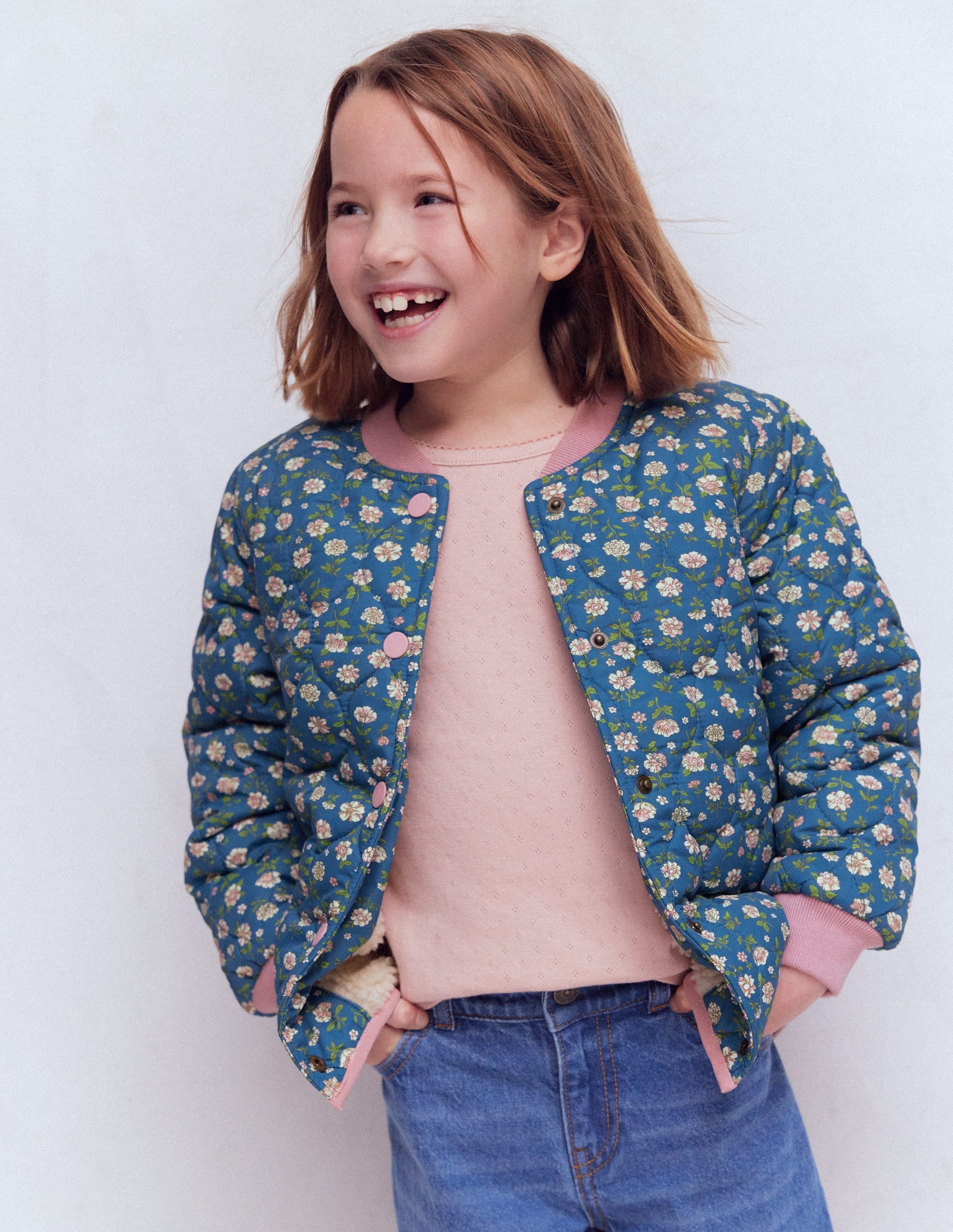 Fun Bomber Jacket-Borg Blue Floral - Image 3