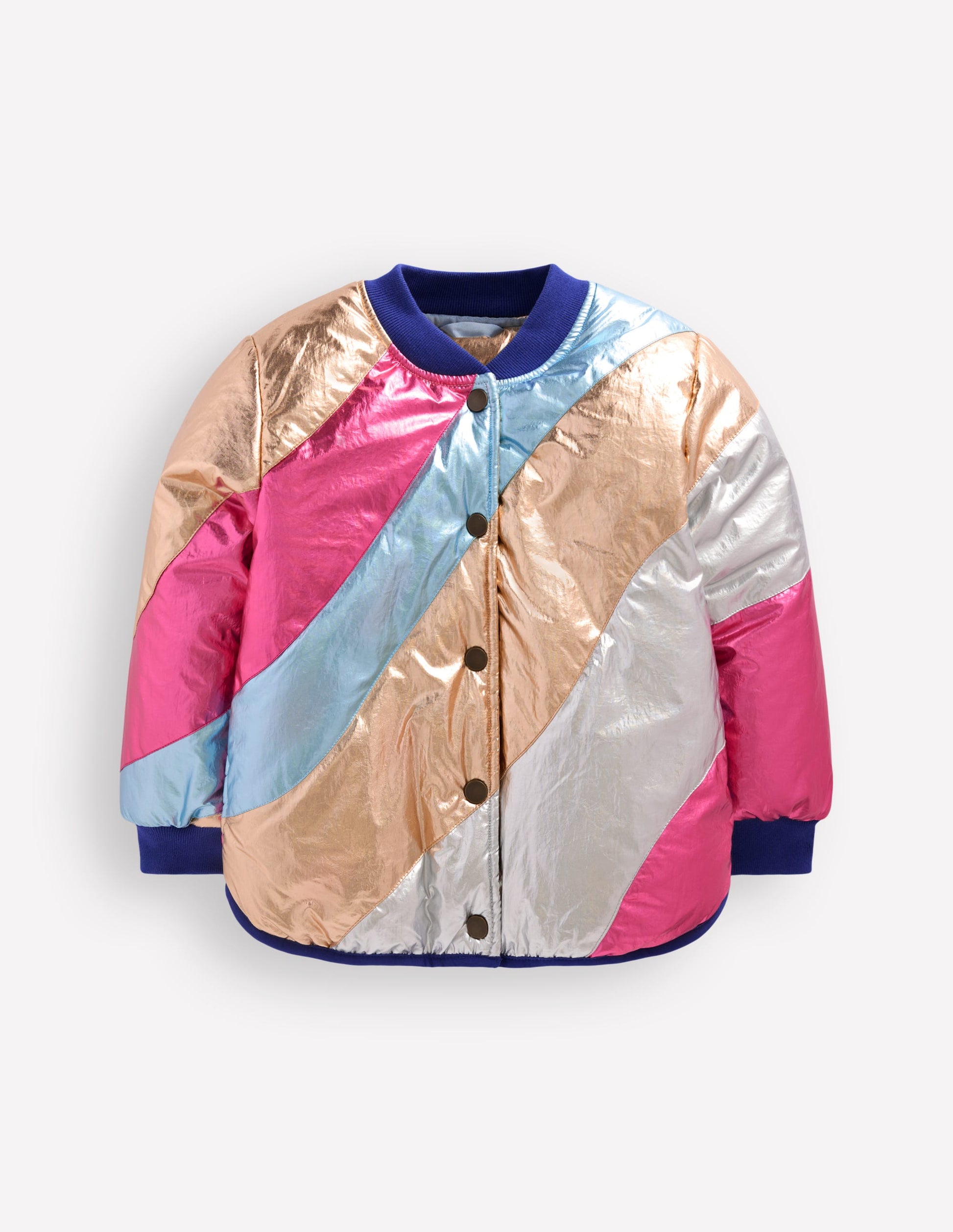 Fun Bomber Jacket-Metallic Wave-1