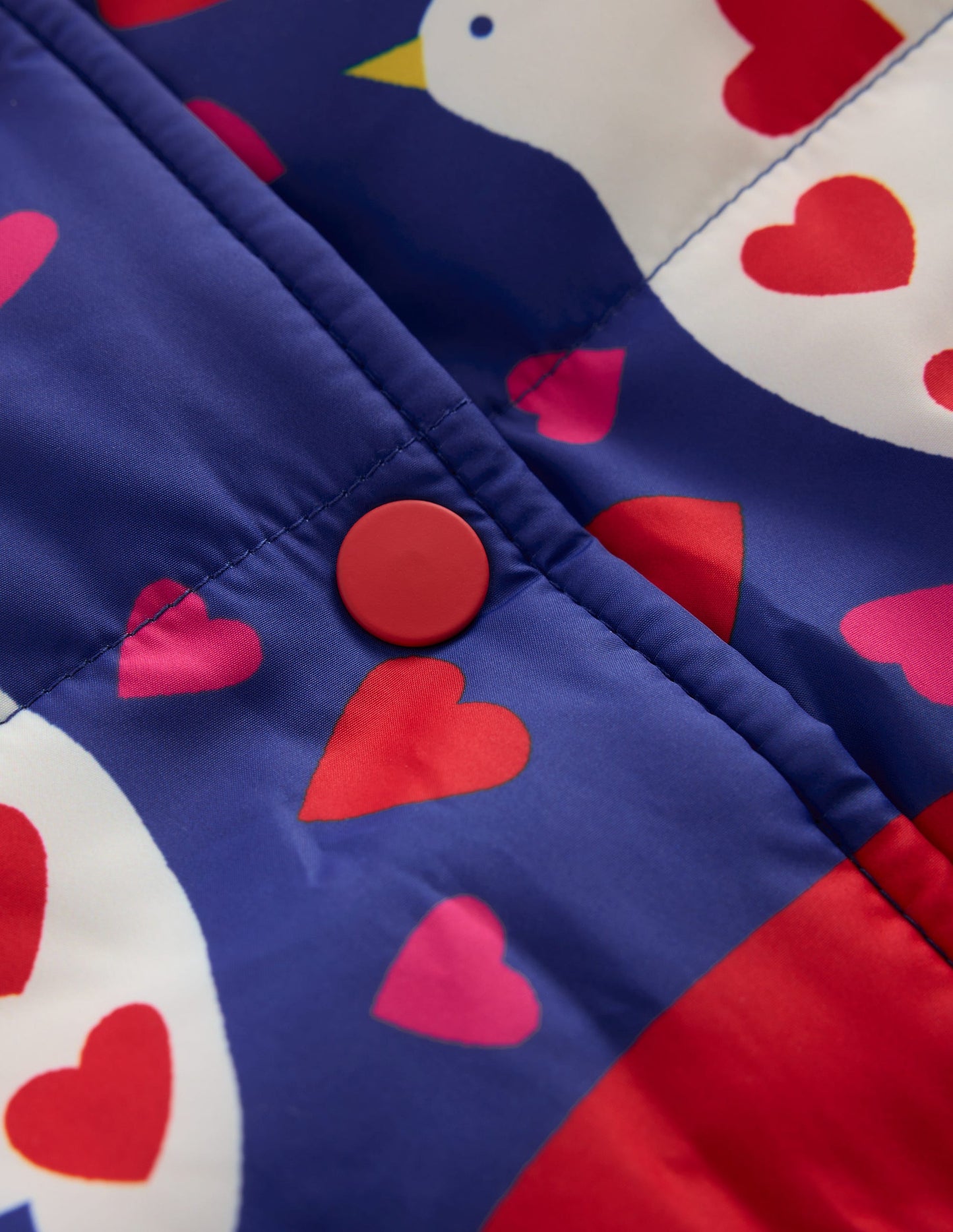 Fun Bomber Jacket-Navy Placement Rainbow Print