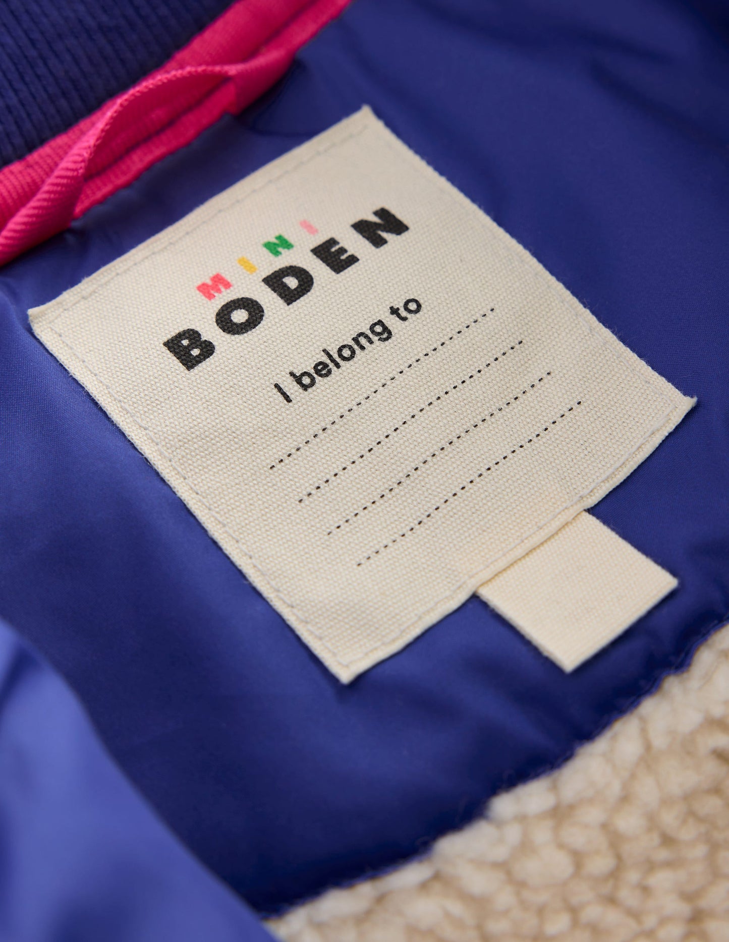 Fun Bomber Jacket-Navy Placement Rainbow Print