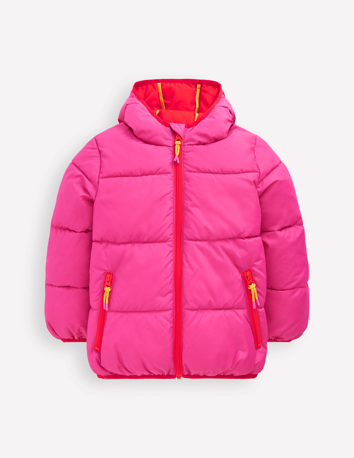 Applique Padded Coat-Pink Sun Wave - Image 1