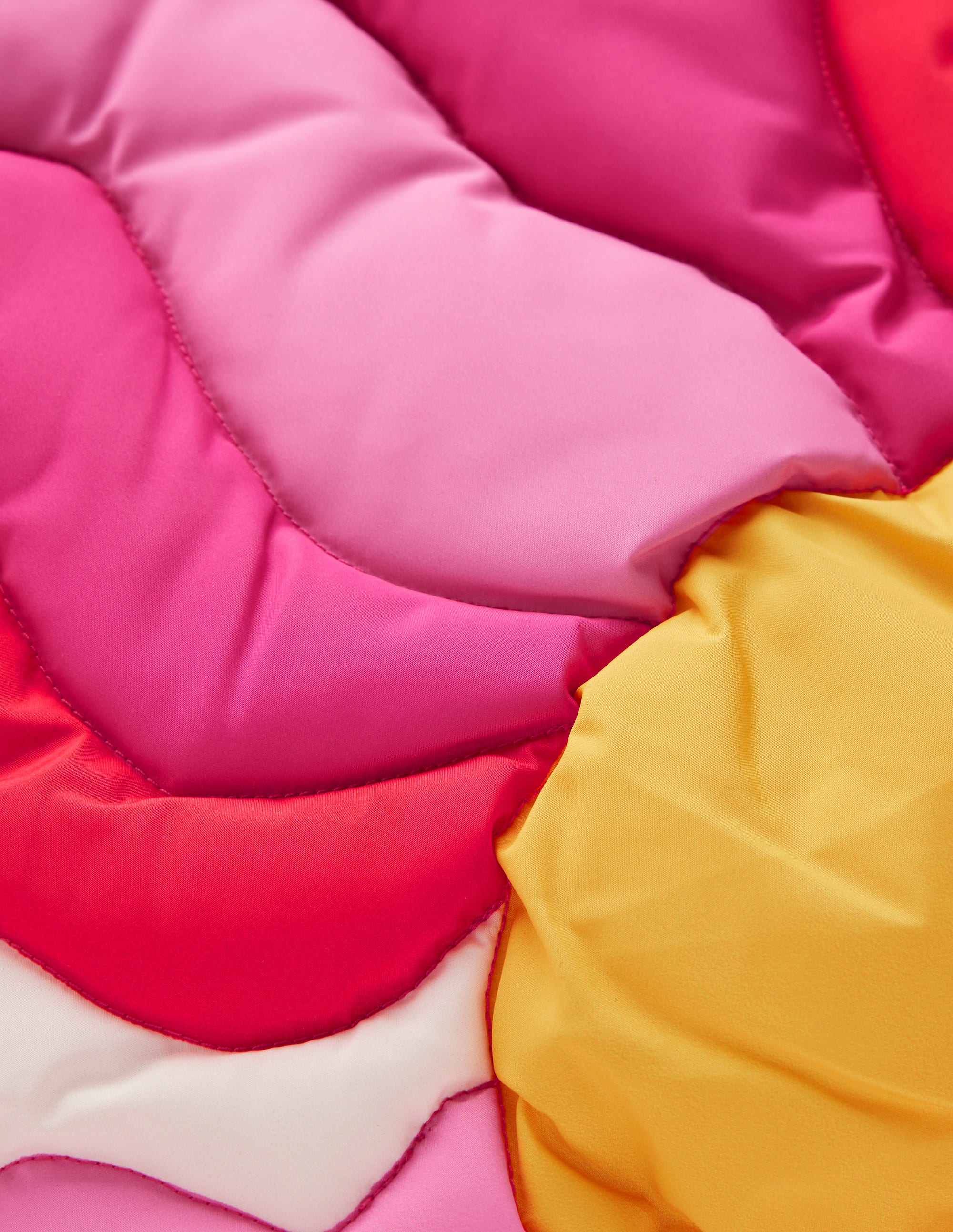 Applique Padded Coat-Pink Sun Wave - Image 3