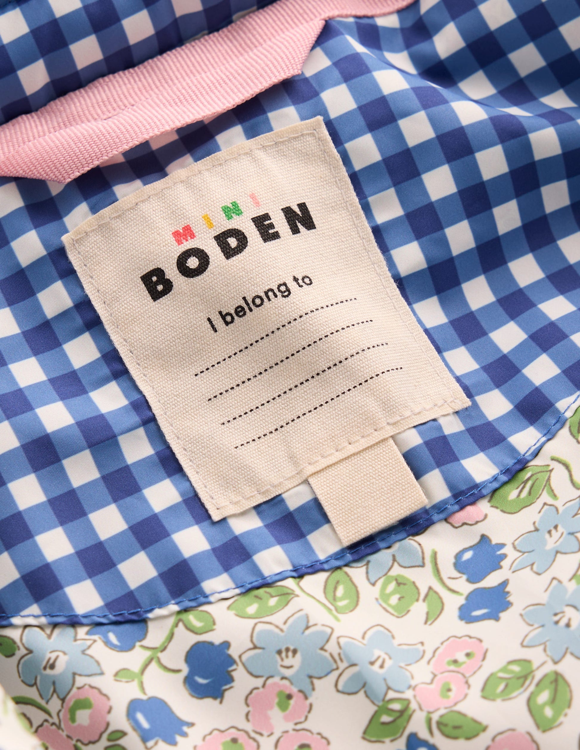 Padded Gingham Jacket-Gingham Floral Mix-8