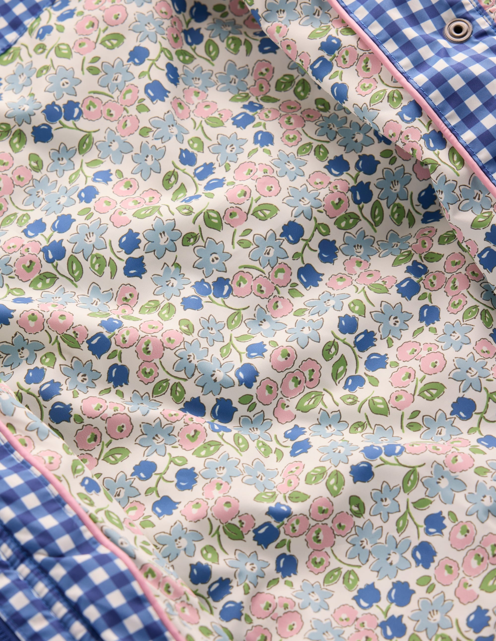 Padded Gingham Jacket-Gingham Floral Mix - Image 9