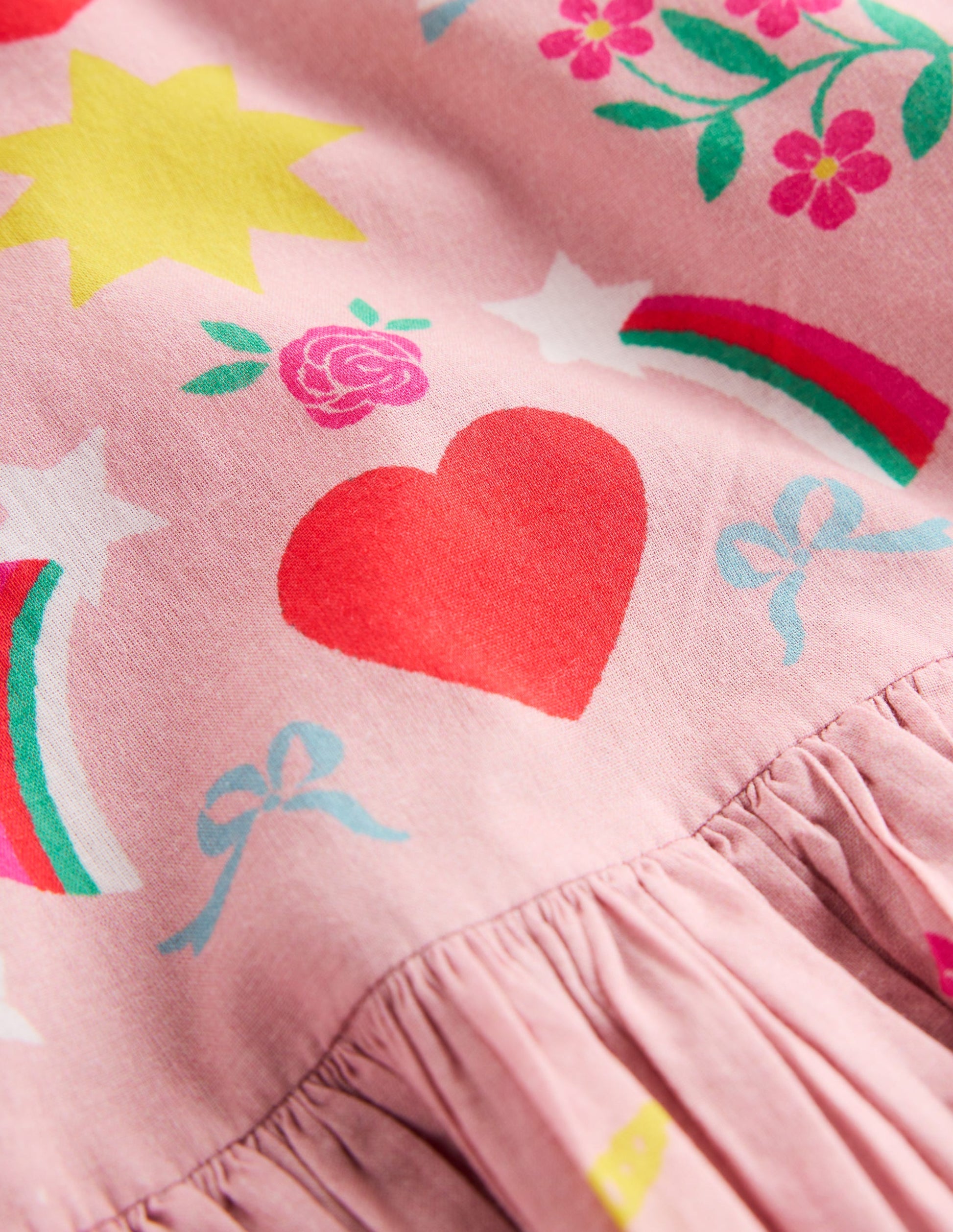 Heart Back Dress-Bubblegum Pink Unicorn-4