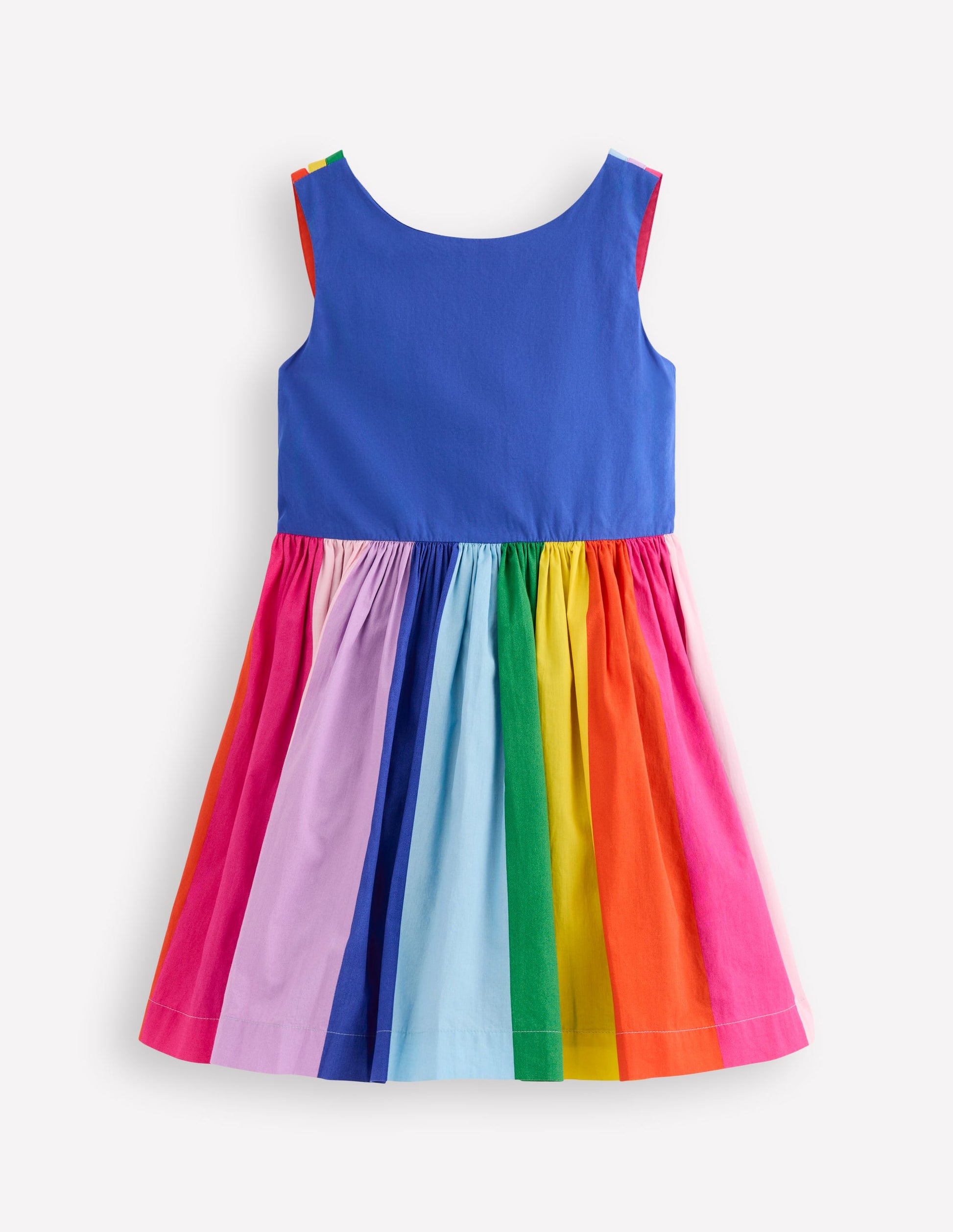 Multi Strap Flare Dress-Sapphire Blue Rainbow-2