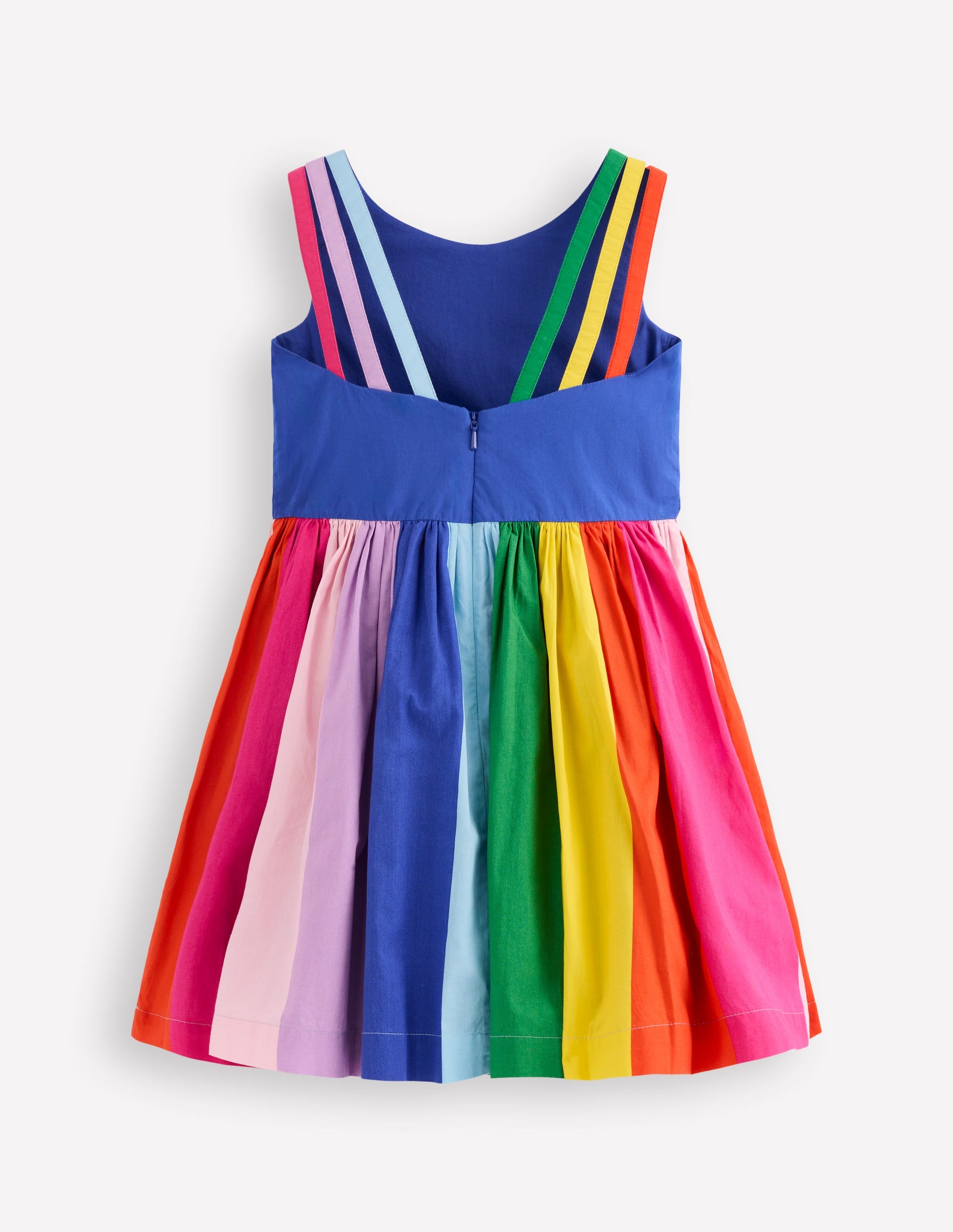 Multi Strap Flare Dress-Sapphire Blue Rainbow - Image 3