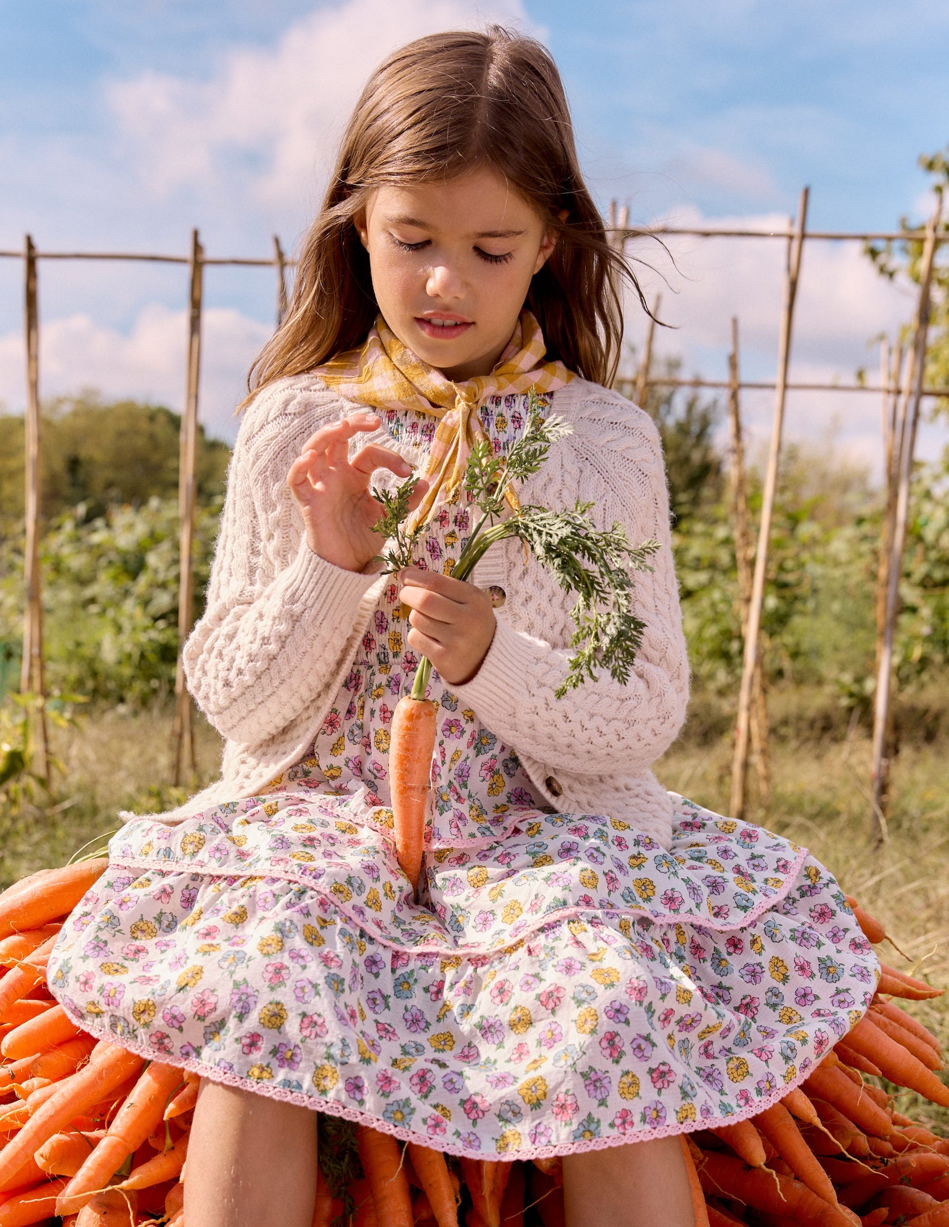 Boden Girls Tiered Lace Trim Dress | Size 10-11 Years Boden Girls Tiered Lace Trim Dress | Size 10-11 Years