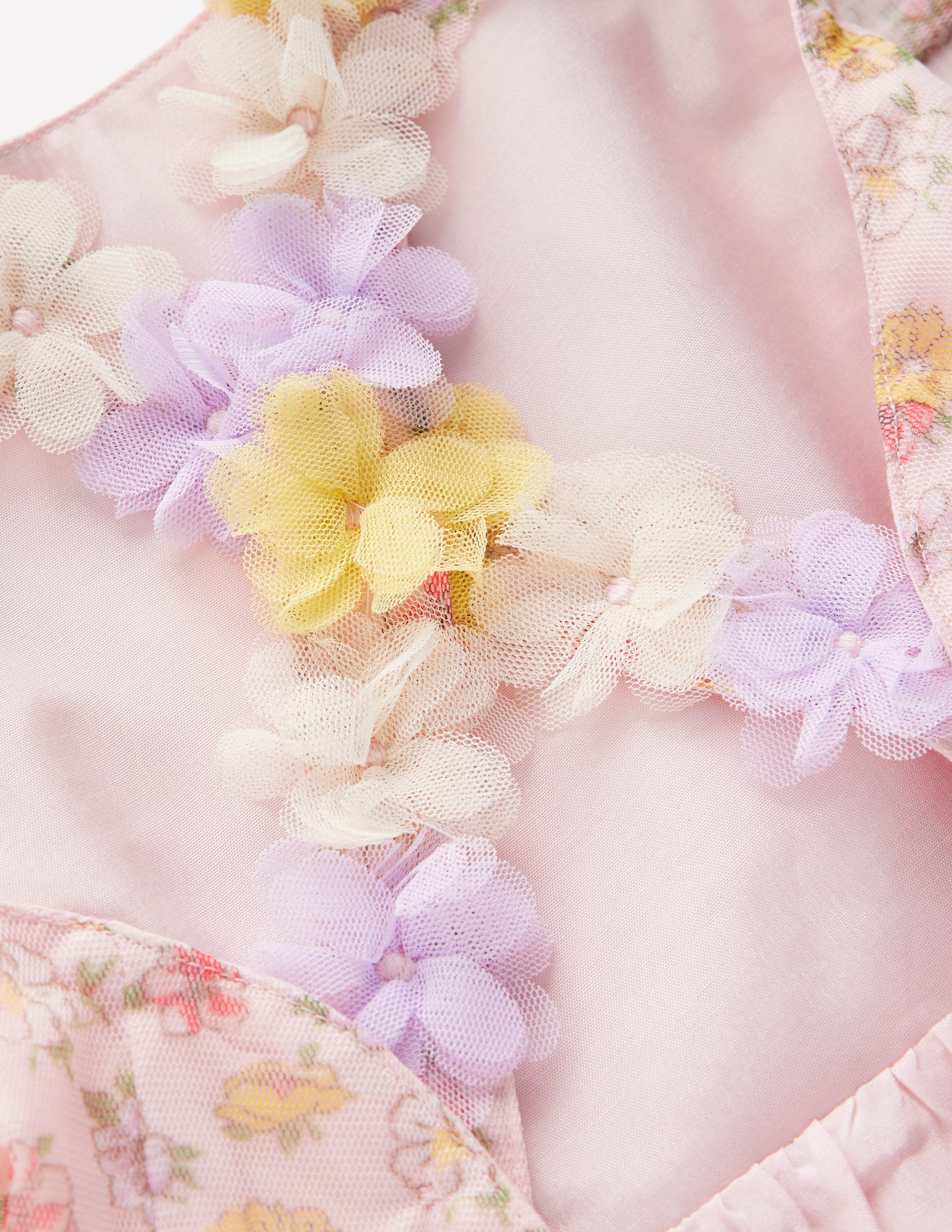 Flutter Strap Back Dress-Soft Ivory Rosa - Image 3