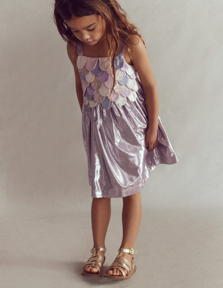 Metallic Mermaid Dress-Multi Mermaid Metallic