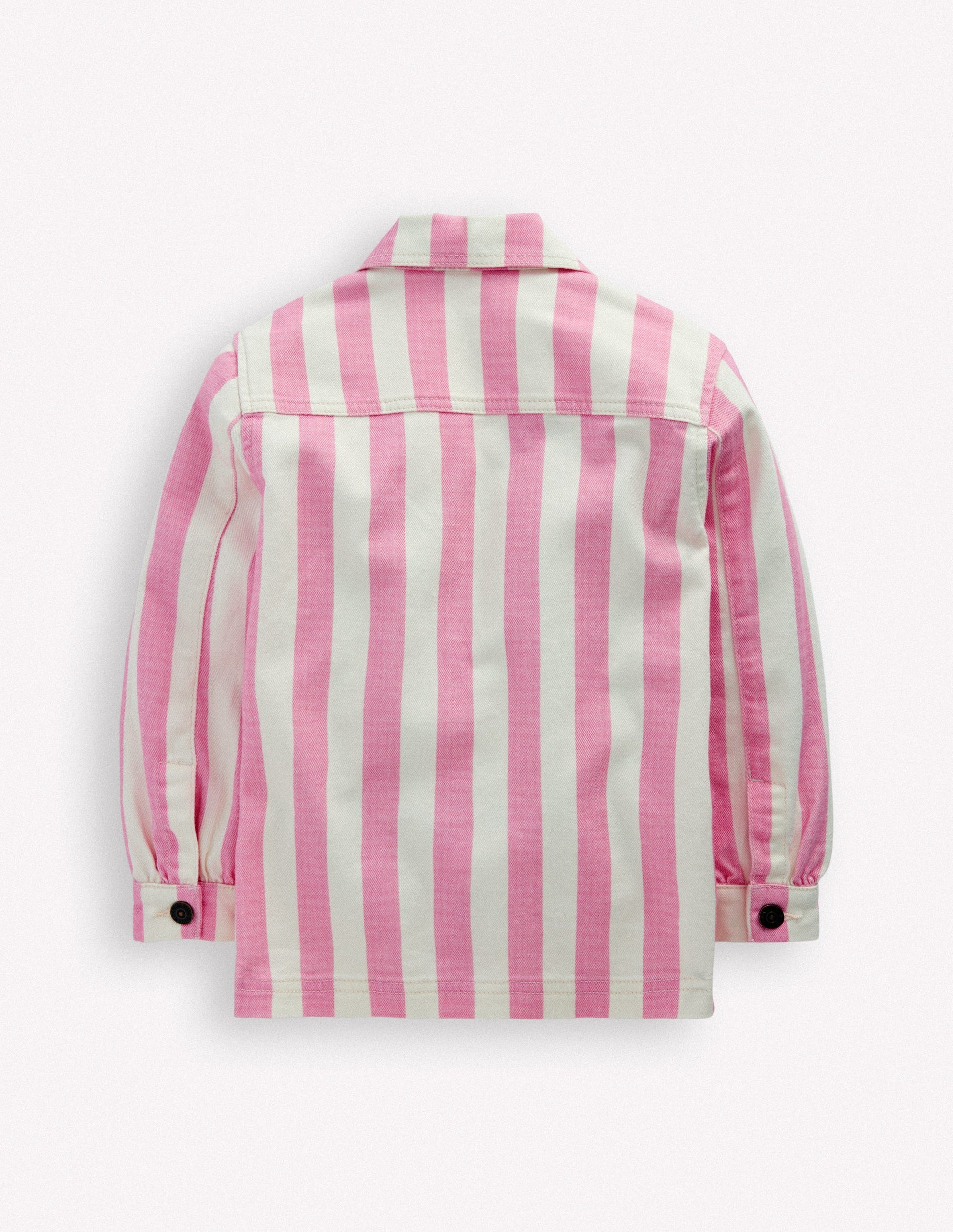 Denim Jacket-Pink Stripes-5