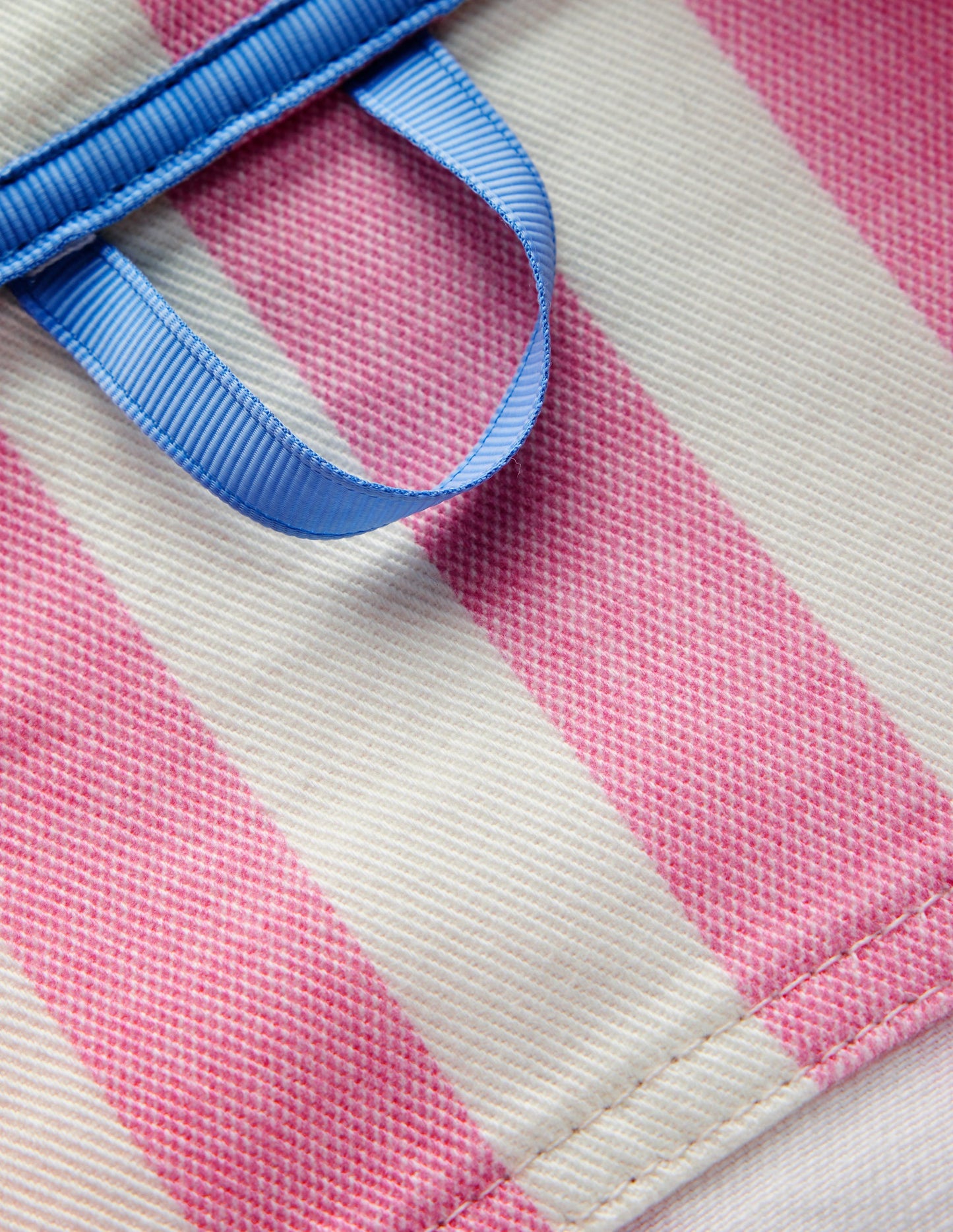 Denim Jacket-Pink Stripes