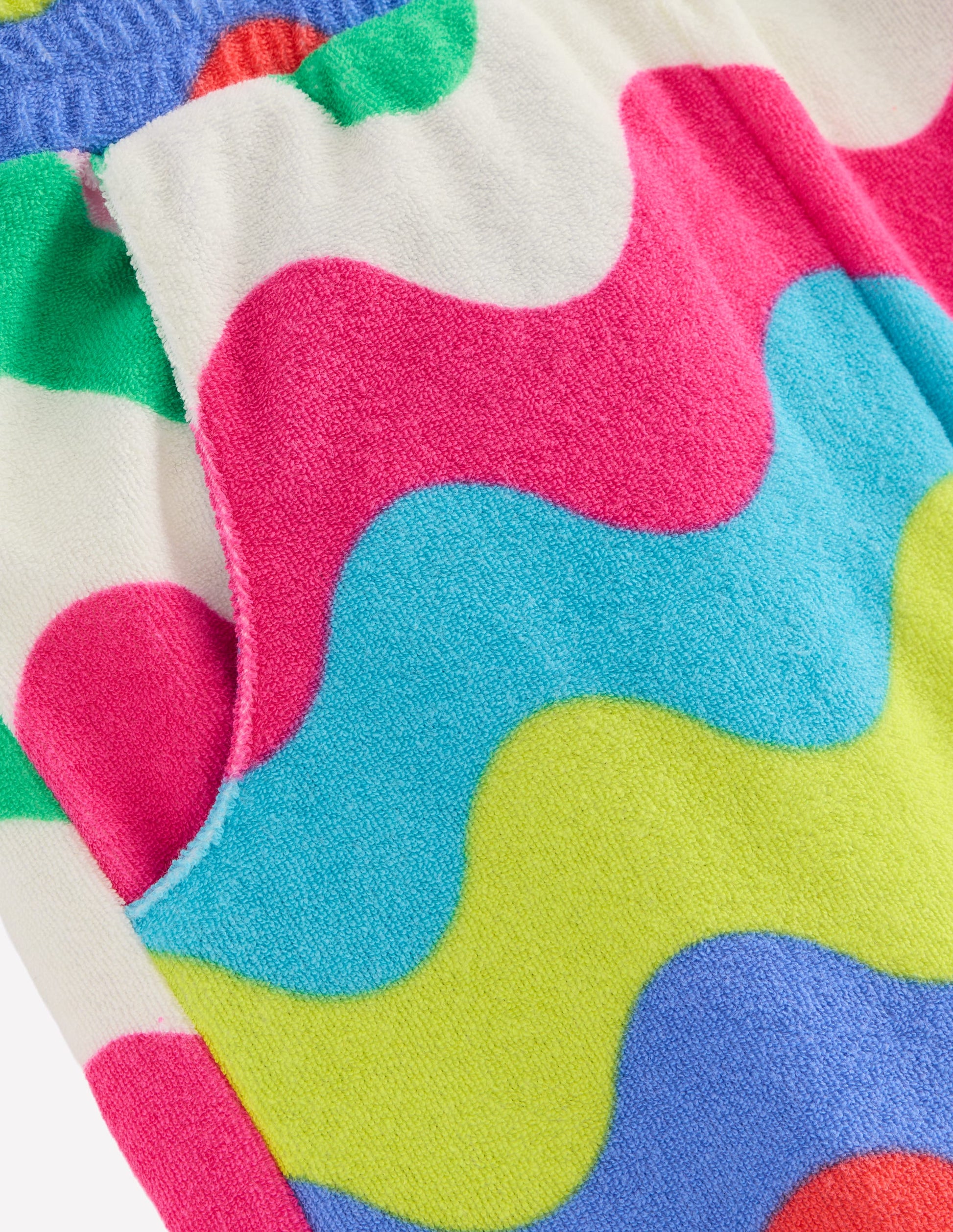 Straight Towelling Pants-Multi Wave Stripe-3