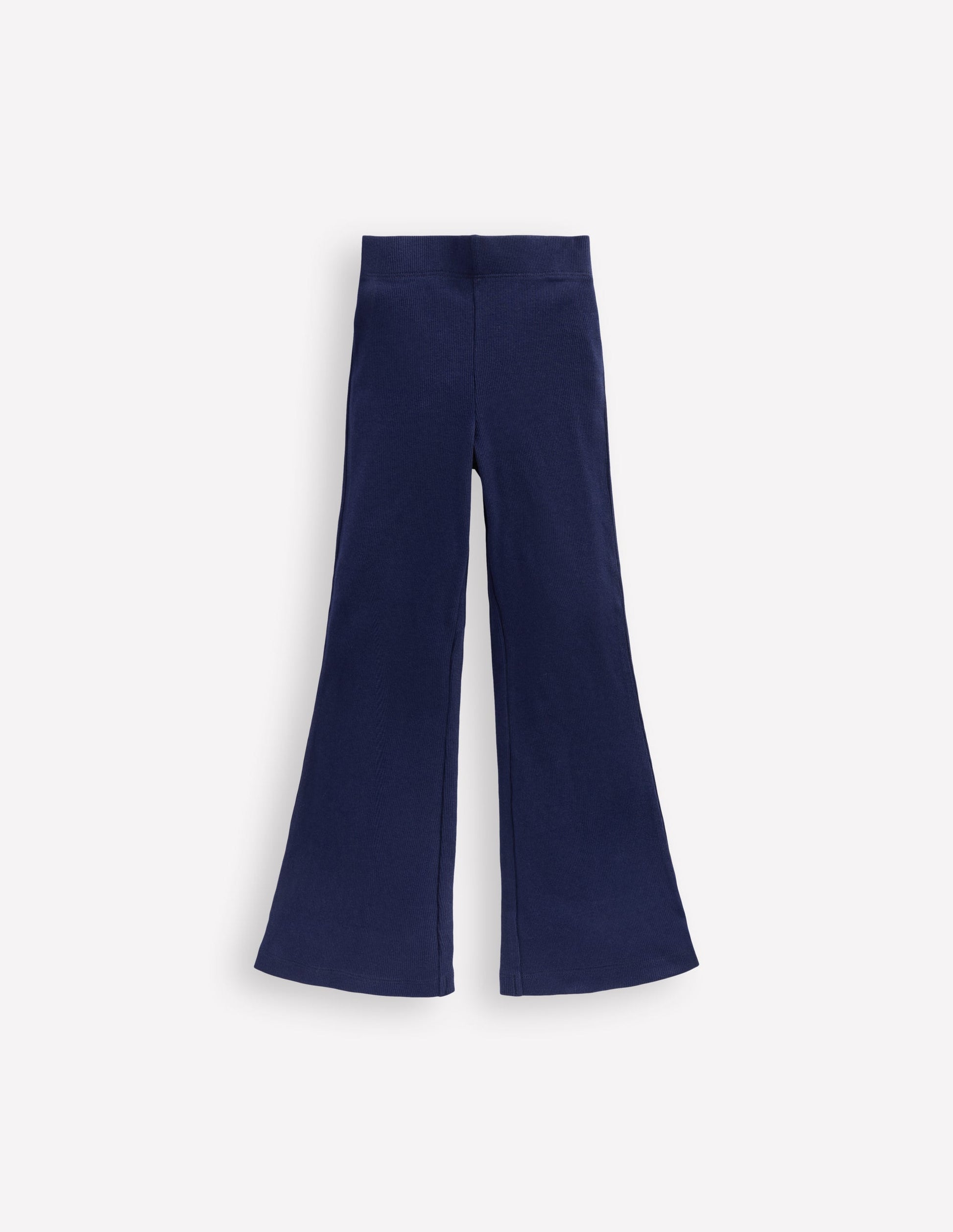 Ribbed Flared Legging-College Navy-6