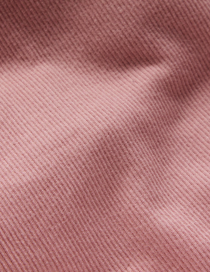 Ribbed Flared Legging-Vintage Pink-3