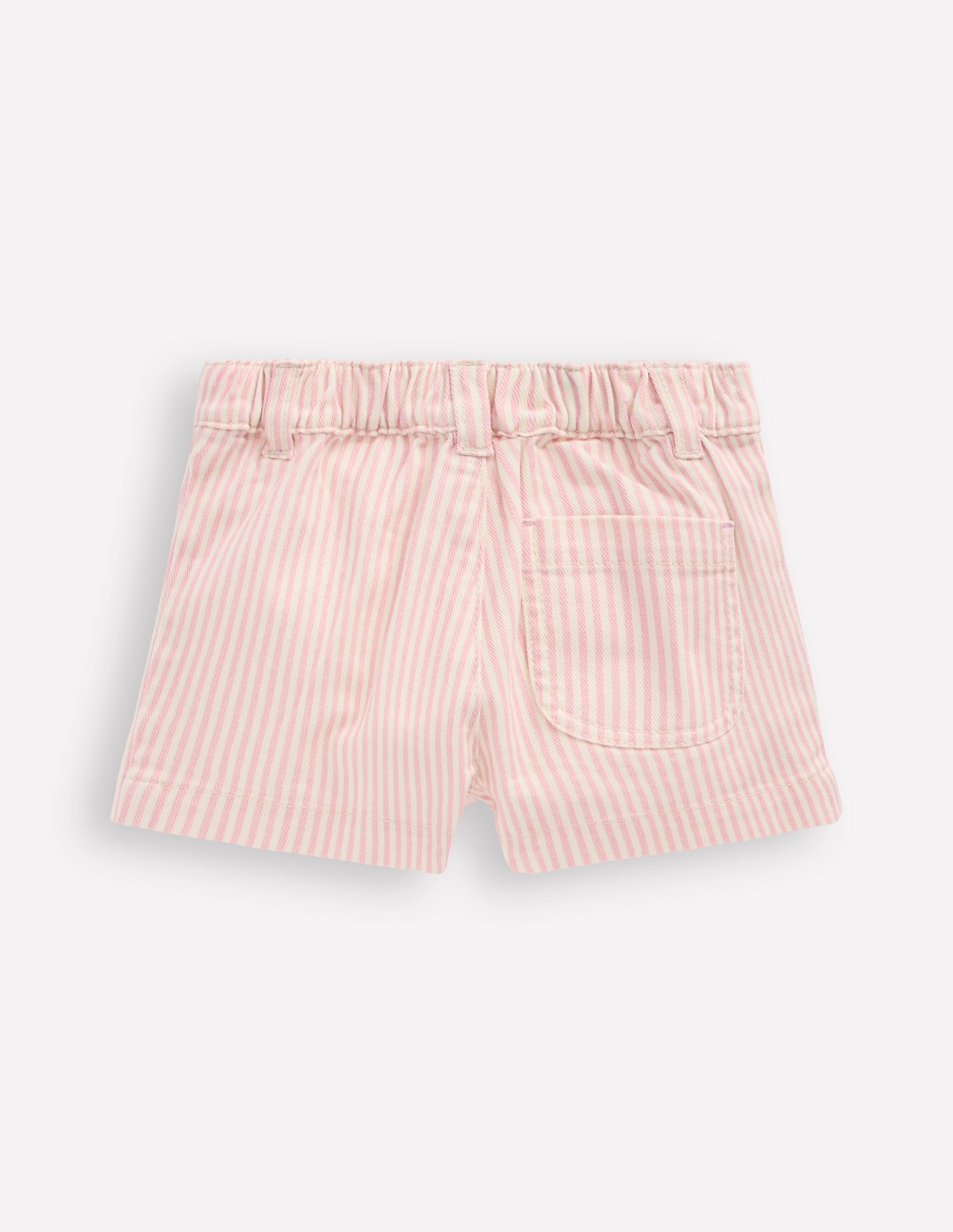 Patch Pocket Shorts-Pink Ticking Stripe - Image 2