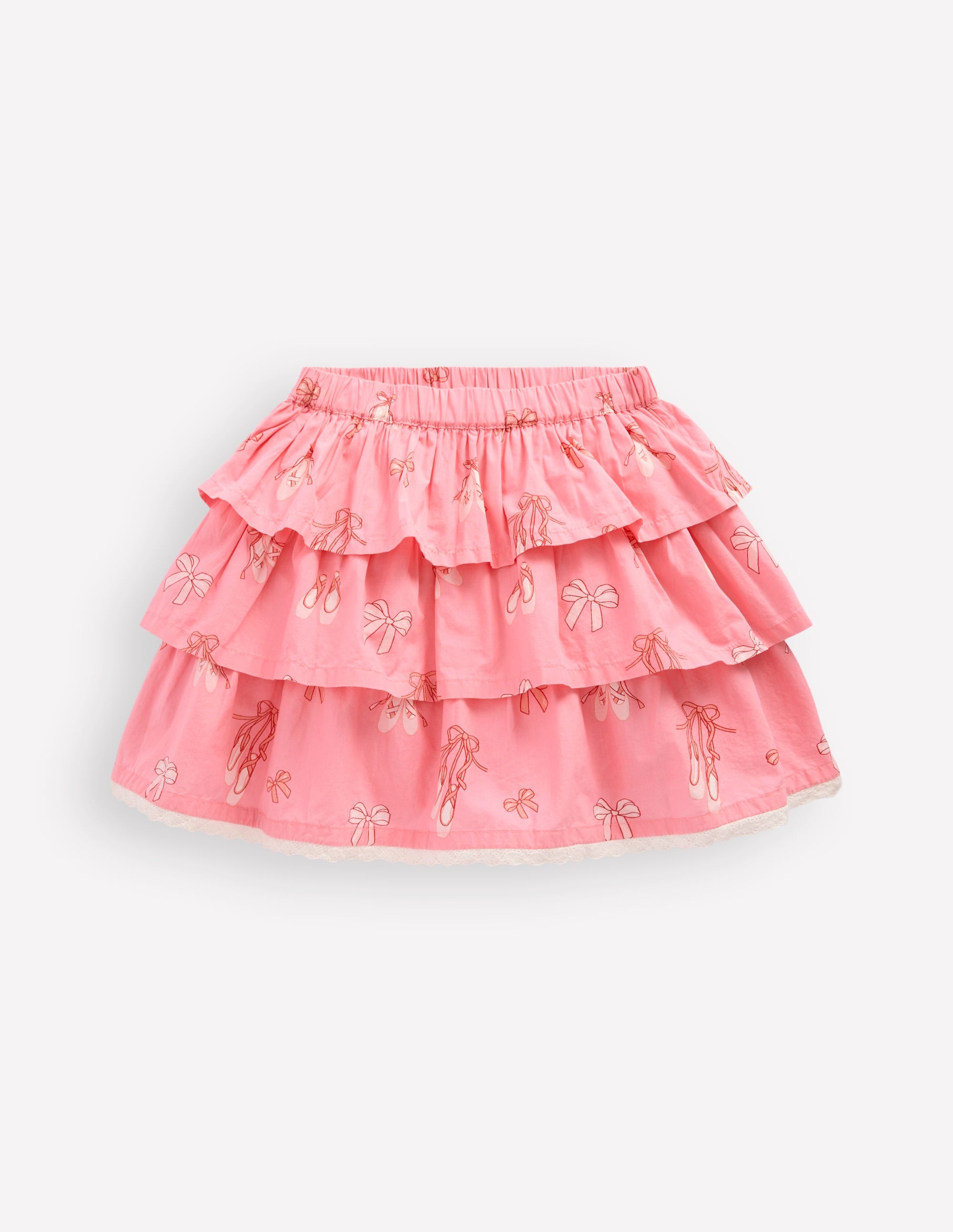 Ruffle Tiered Skirt-Pale Pink Ballet Shoes - Image 1
