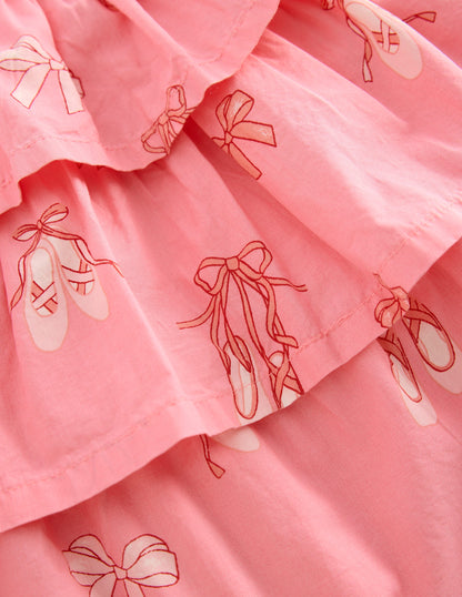 Ruffle Tiered Skirt-Pale Pink Ballet Shoes-3