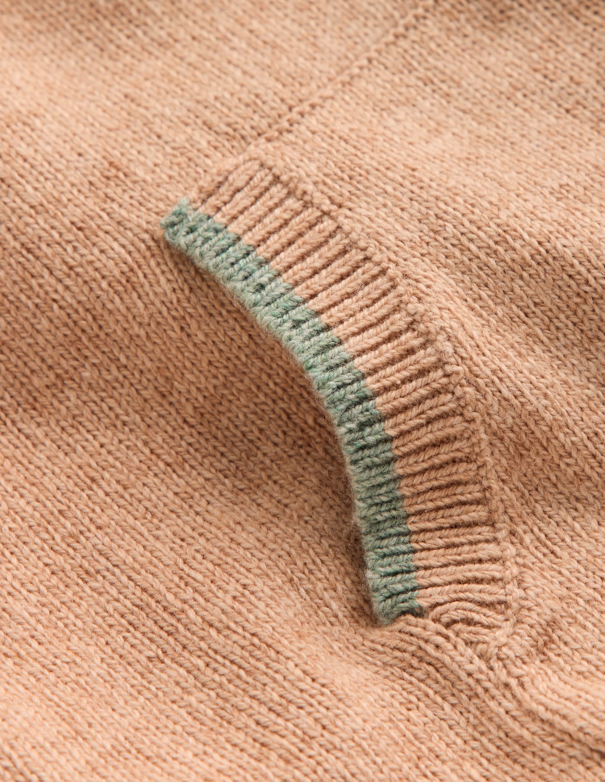 Knitted Hoody-Oatmeal Marl-3