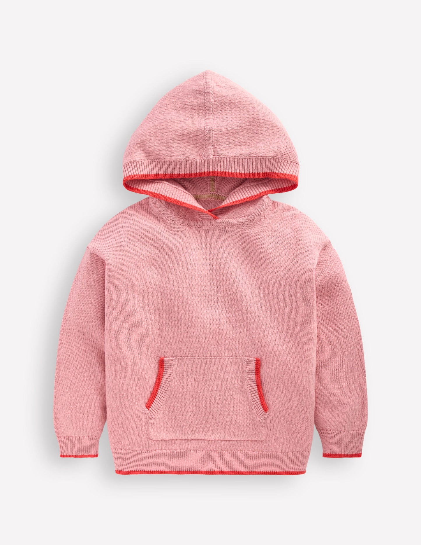 Knitted Hoody-Vintage Pink Marl