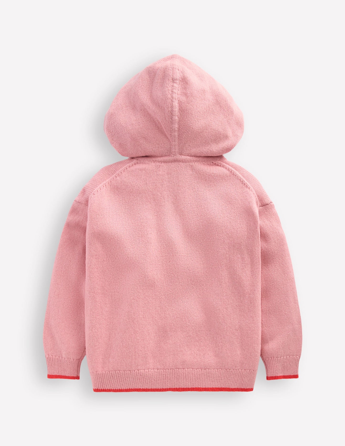 Knitted Hoody-Vintage Pink Marl