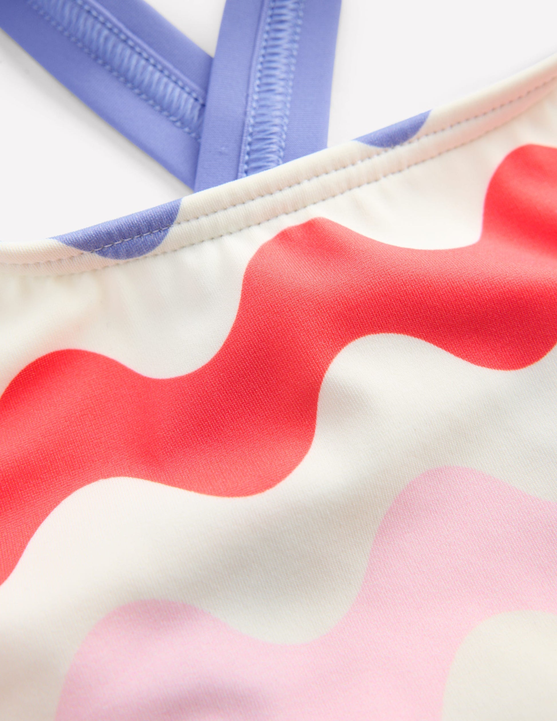 Cross-back Bikini Top-Multi Wave-3