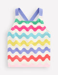 Cross-Back Tankini Top-Multi Wave