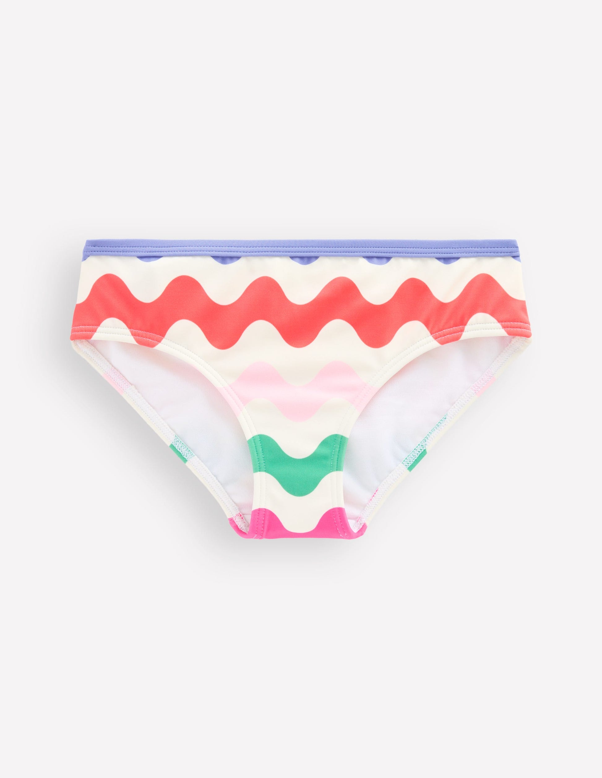 Patterned Bikini Bottoms-Multi Wave-1