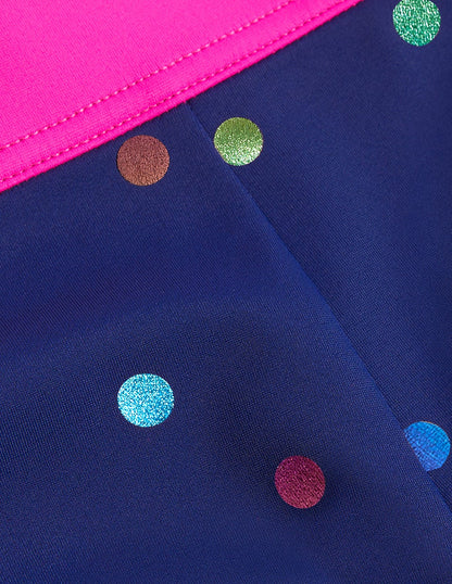 Patterned Swim Shorts-Rainbow Foil Confetti Spot-3