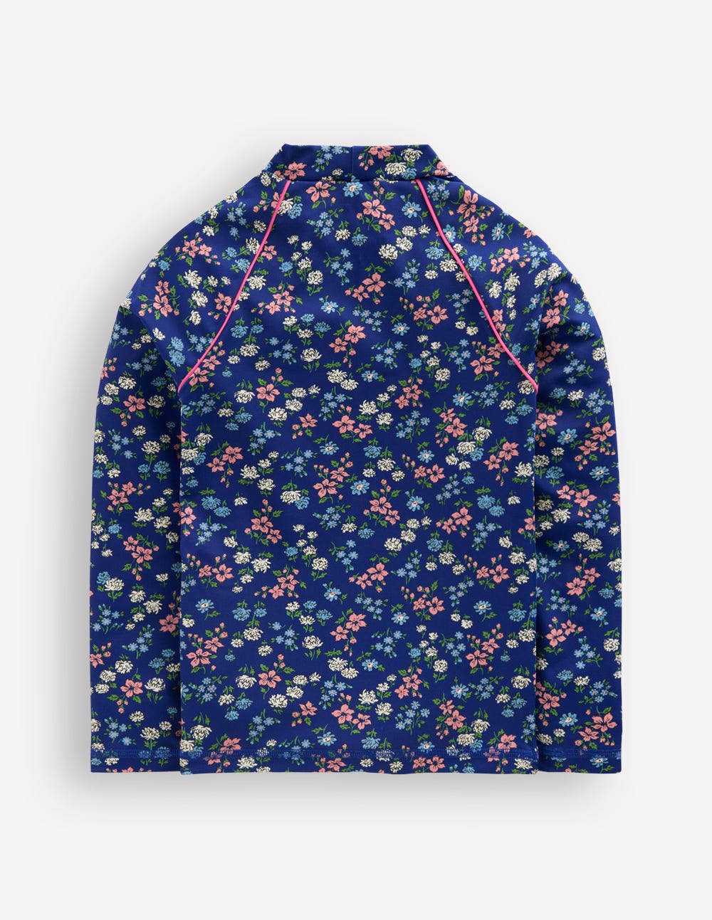 Sunsafe Patterned Rash Vest-Sapphire Blue Meadow Floral-2