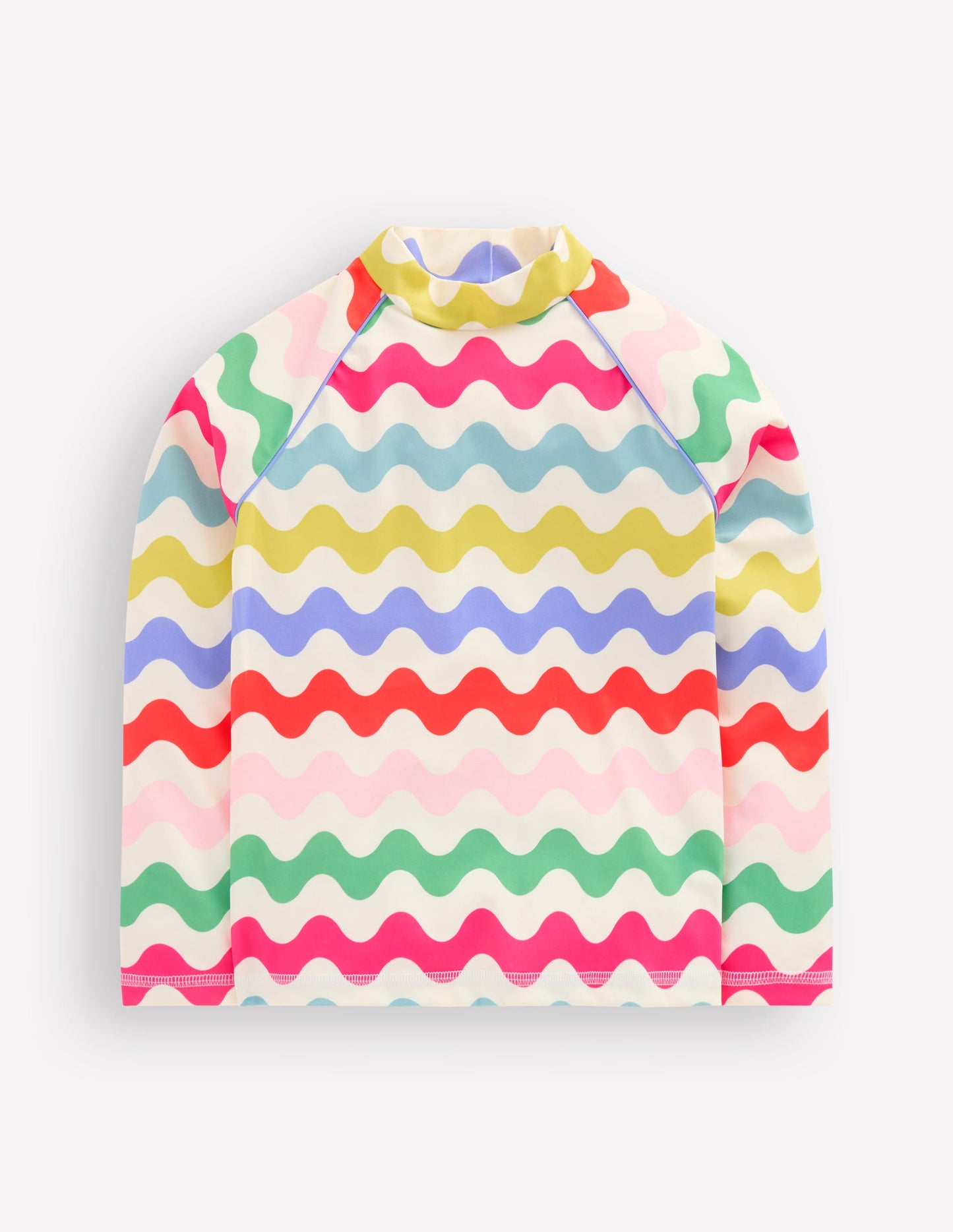 Sunsafe Patterned Rash Vest-Multi Wave