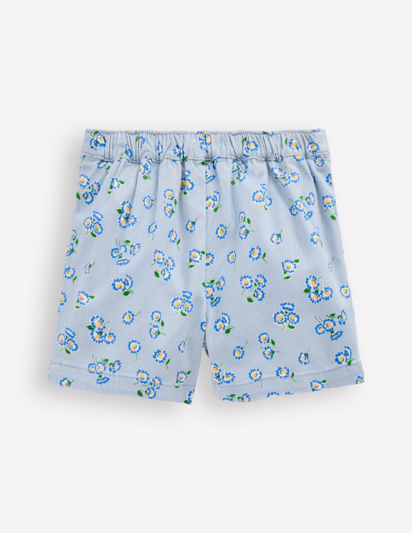 Wrap Woven Skort-Misty Blue Daisy