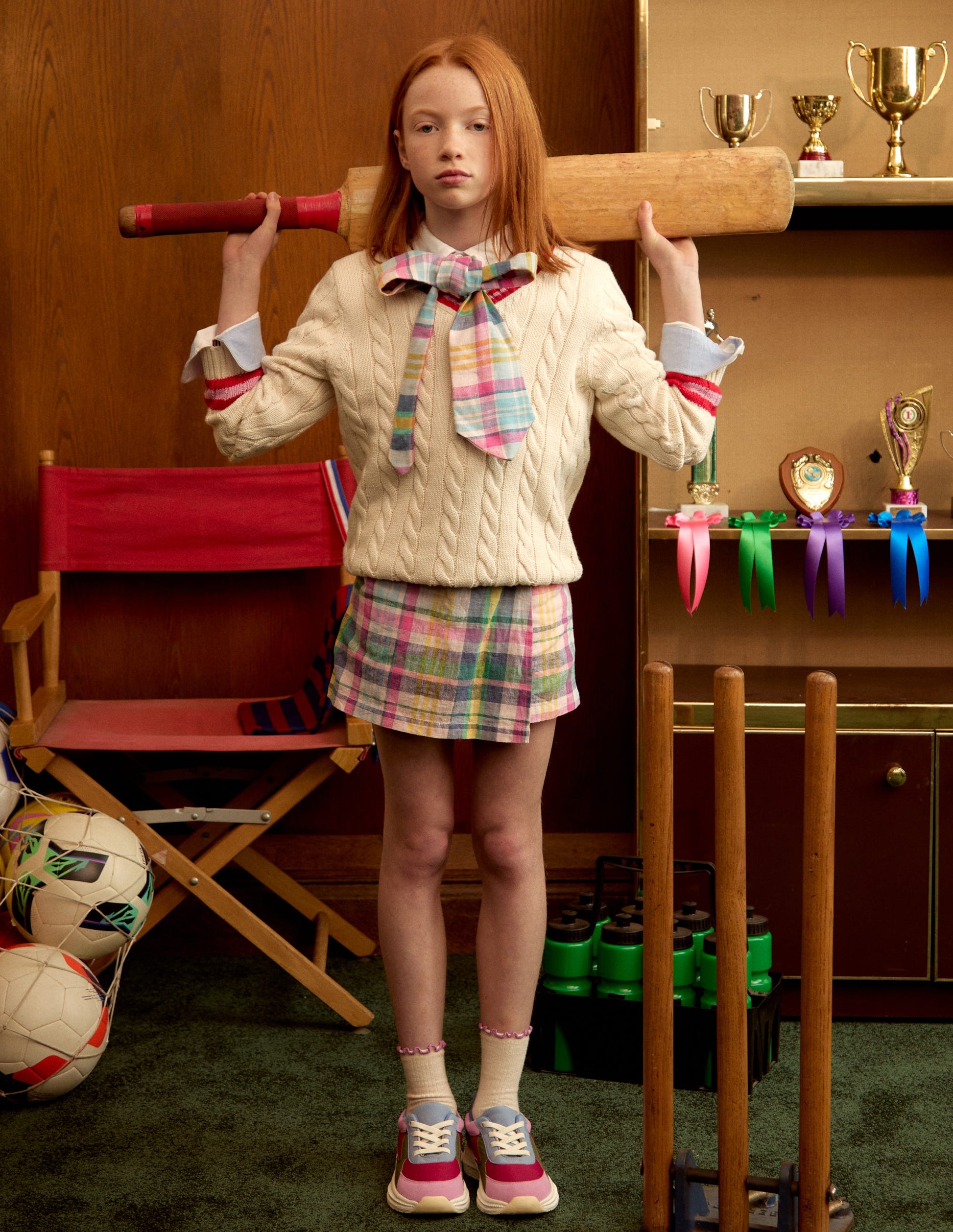 Wrap Woven Skort-Multi-1