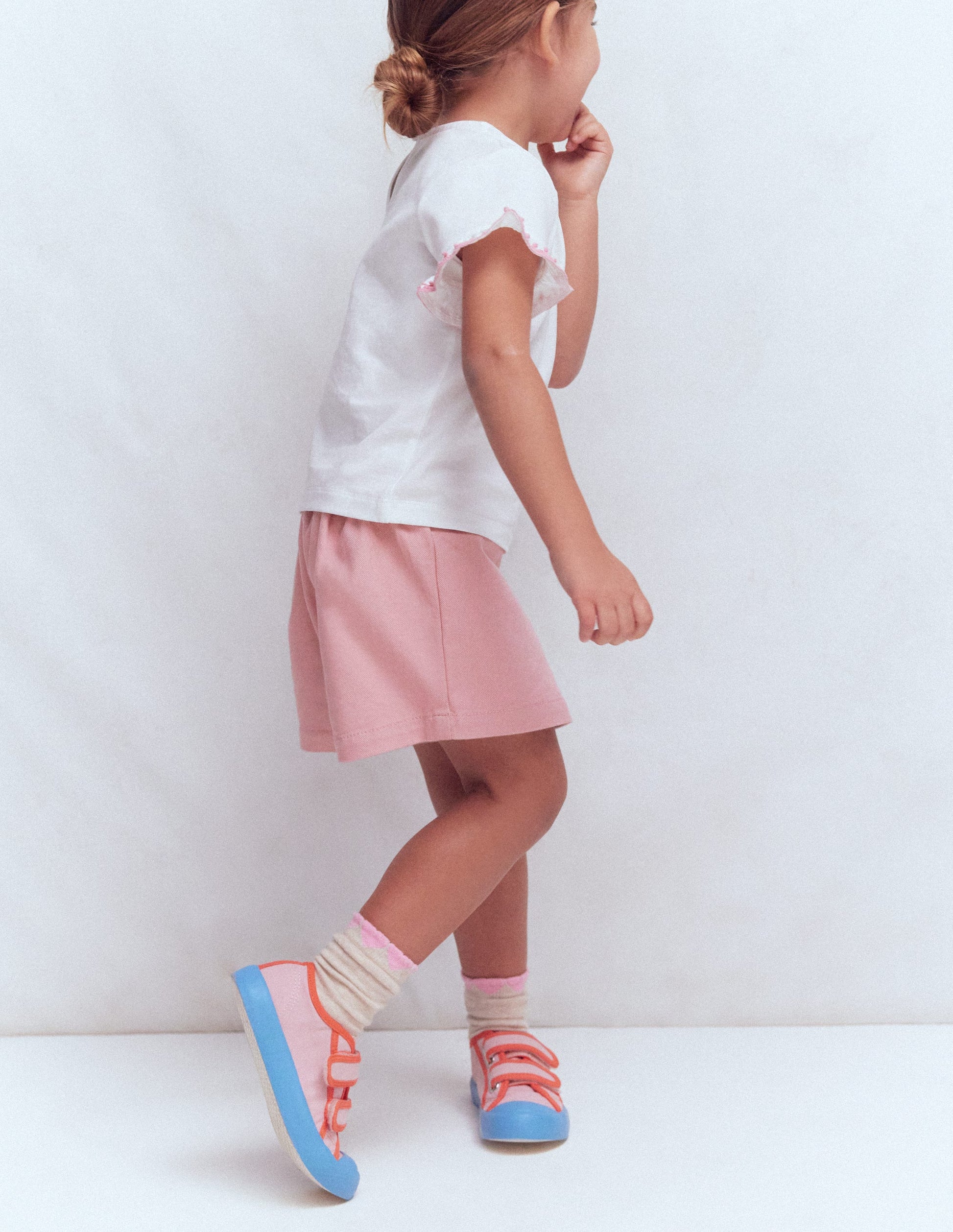 Wrap Woven Skort-Pink-2
