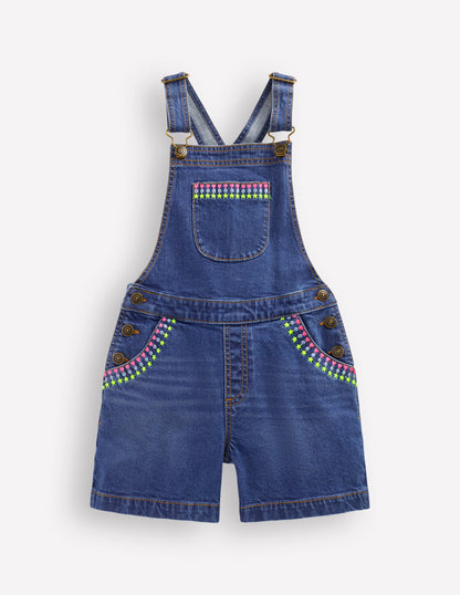 Short Overalls-Mid Vintage Embroidered-1