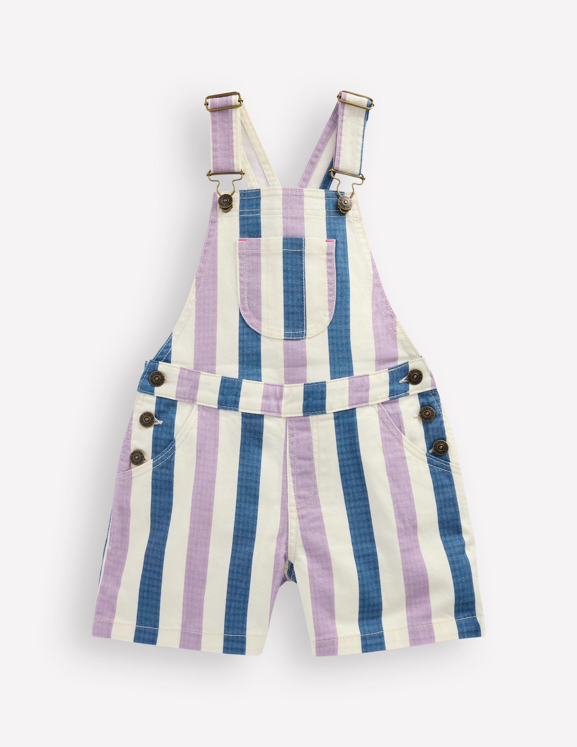 Short Overalls-Purple/Navy Stripe-1