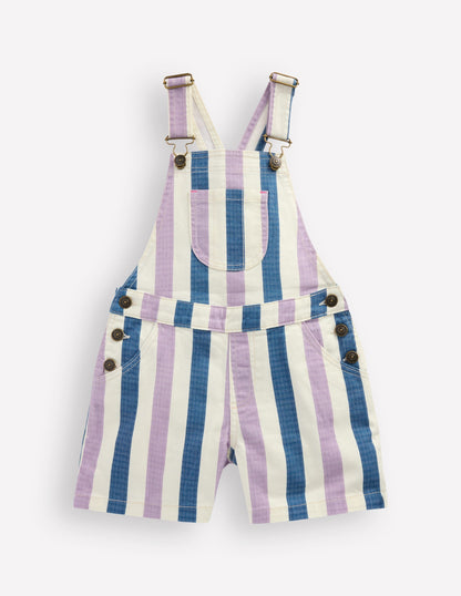 Short Overalls-Purple/Navy Stripe-1