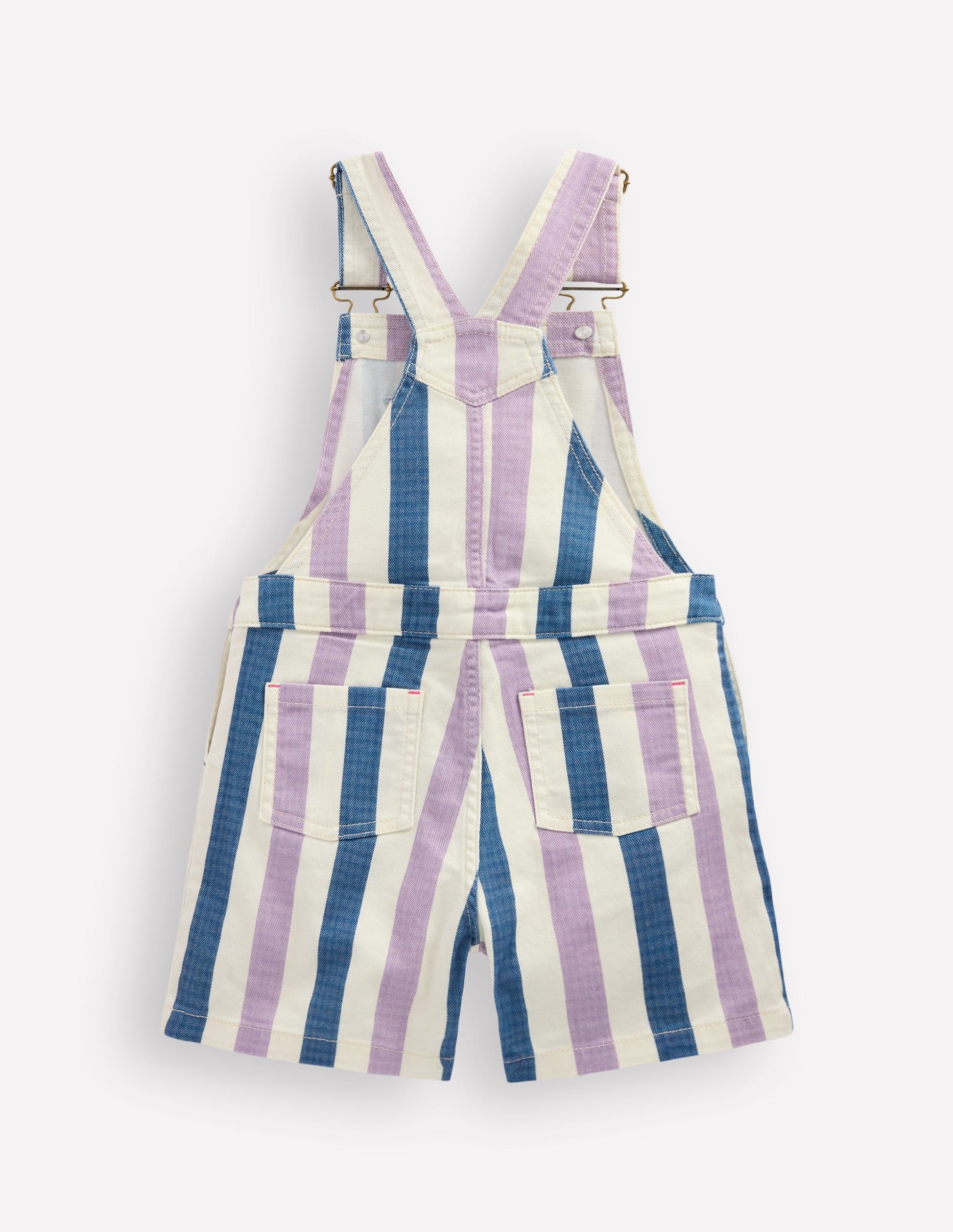 Short Overalls-Purple/Navy Stripe-2