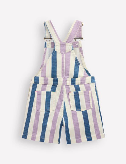 Short Overalls-Purple/Navy Stripe-2