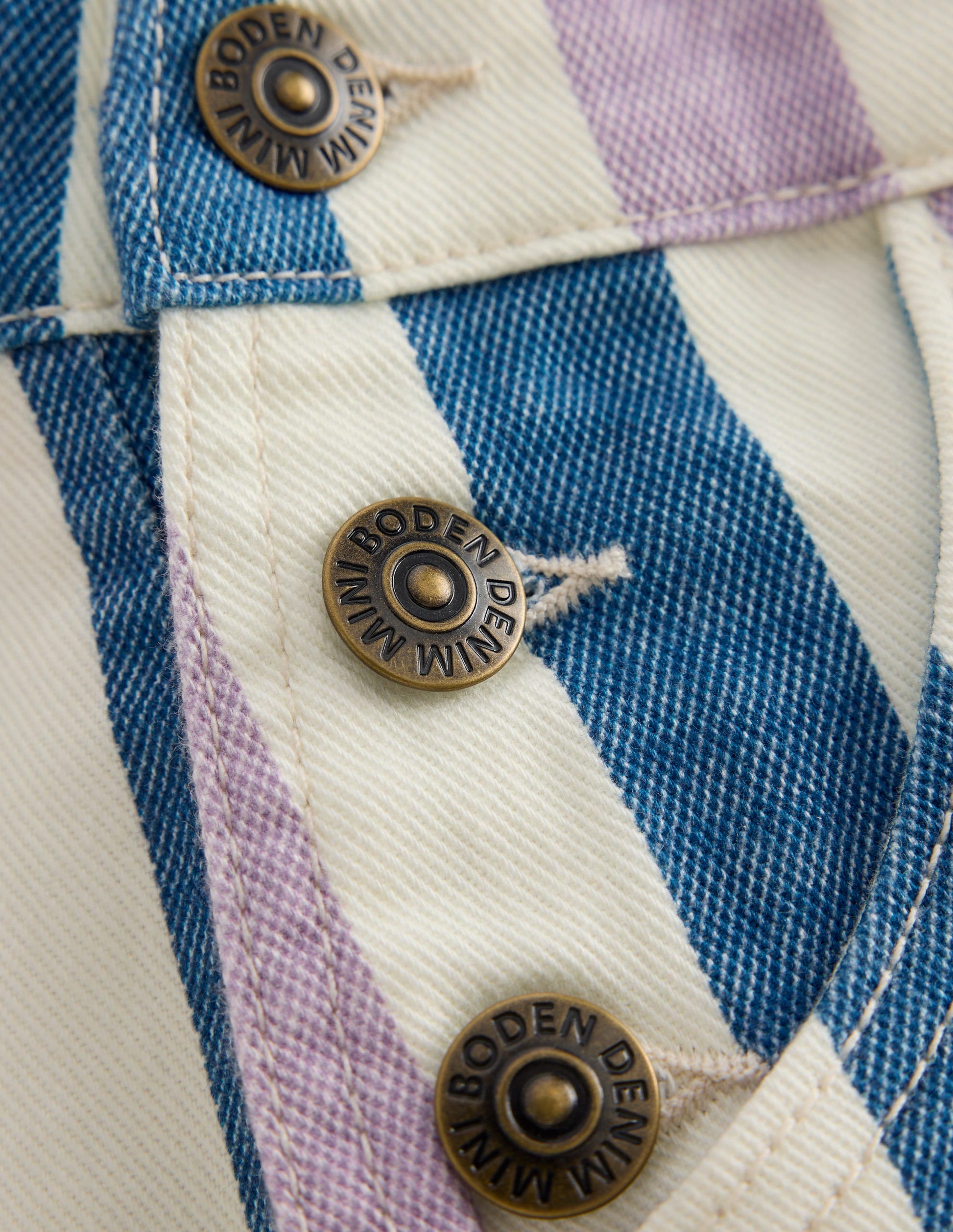 Short Overalls-Purple/Navy Stripe-3