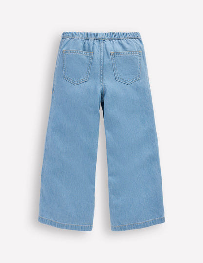 Draw Cord Jean-Light Wash Denim-2