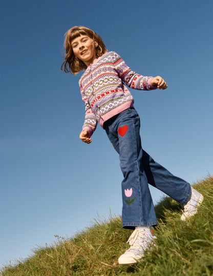 Relaxed Jean-Mid Vintage Applique-1