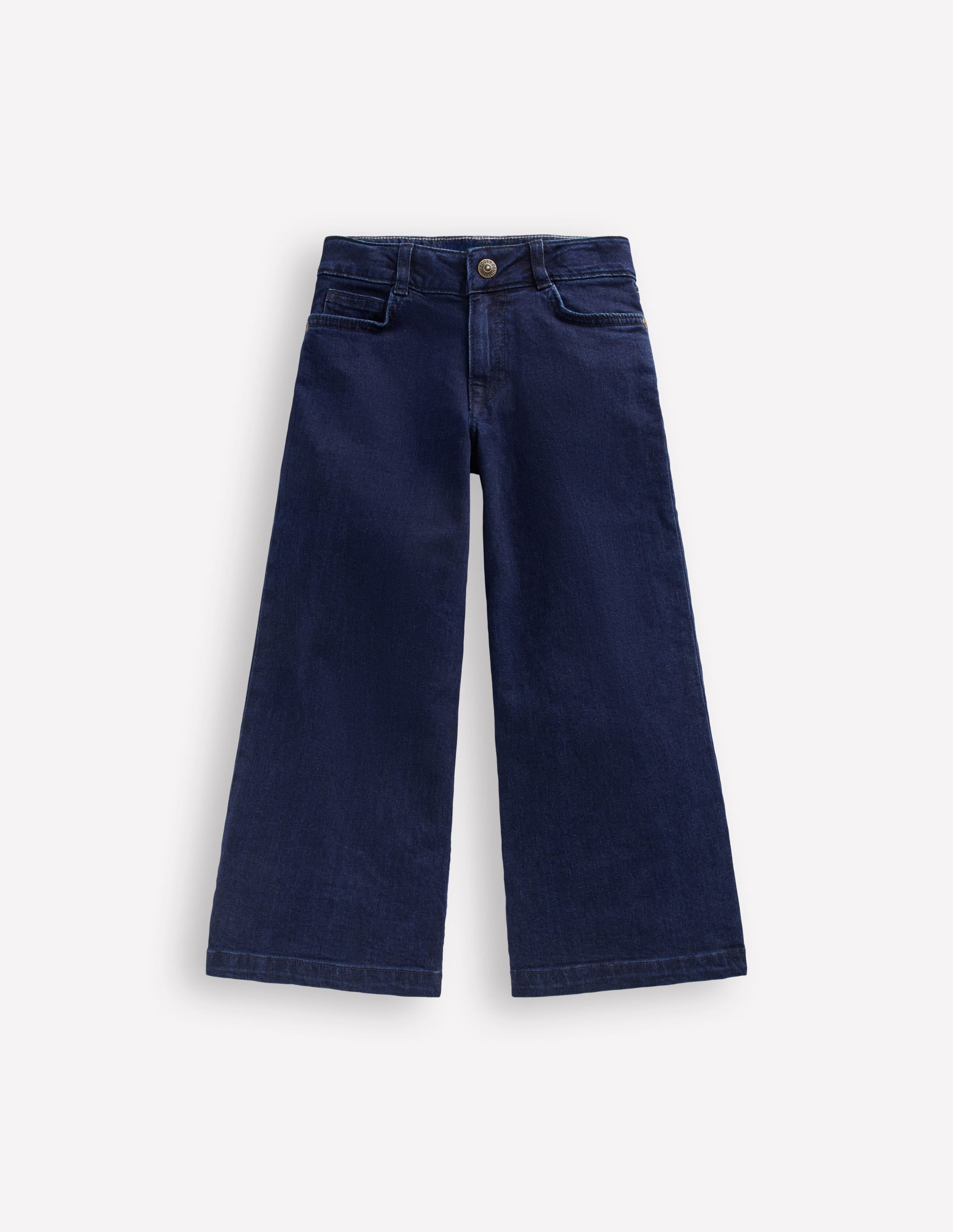 Wide Leg Jeans-Dark Vintage Blue - Image 1
