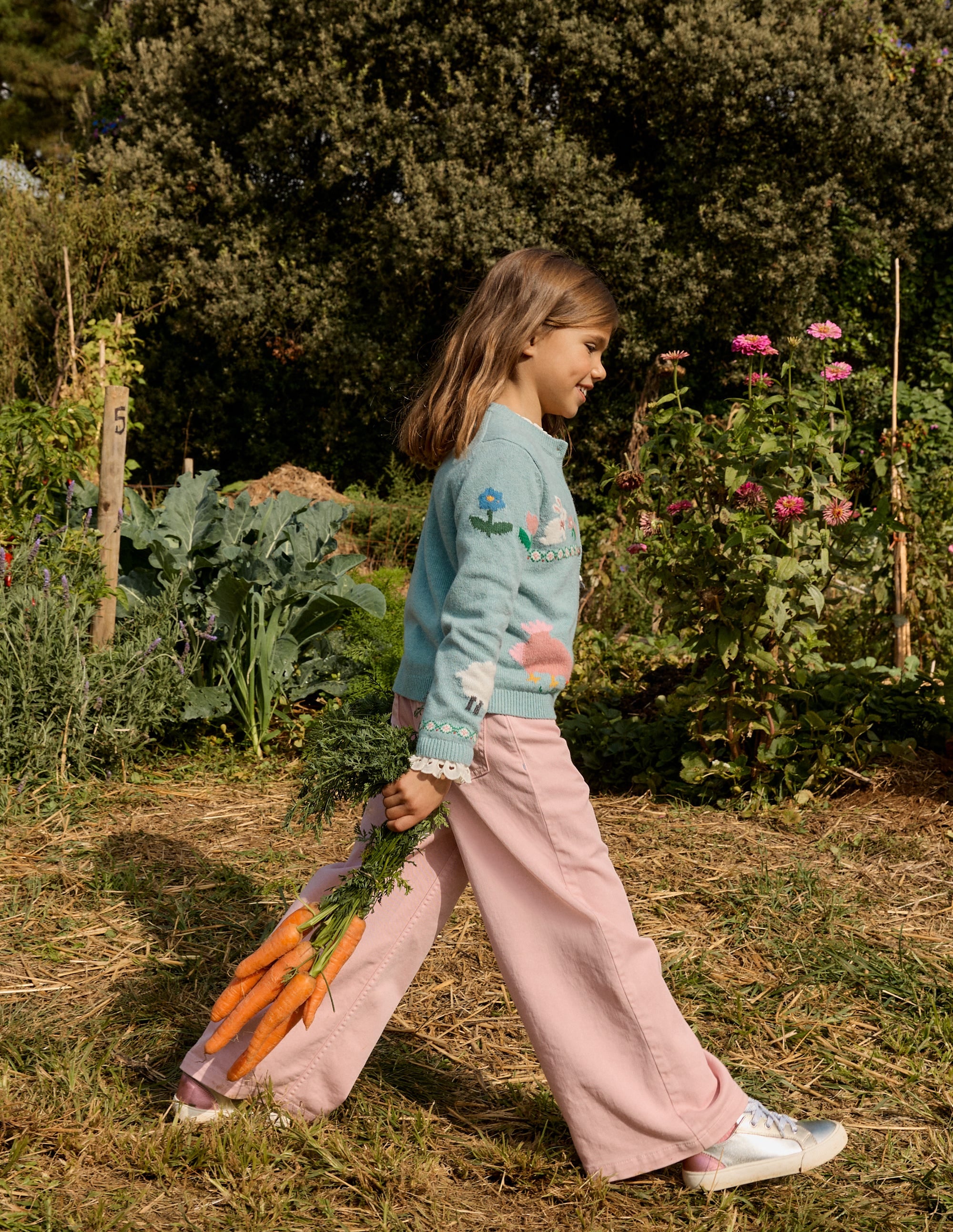 Wide Leg Jeans-Pink - Image 9
