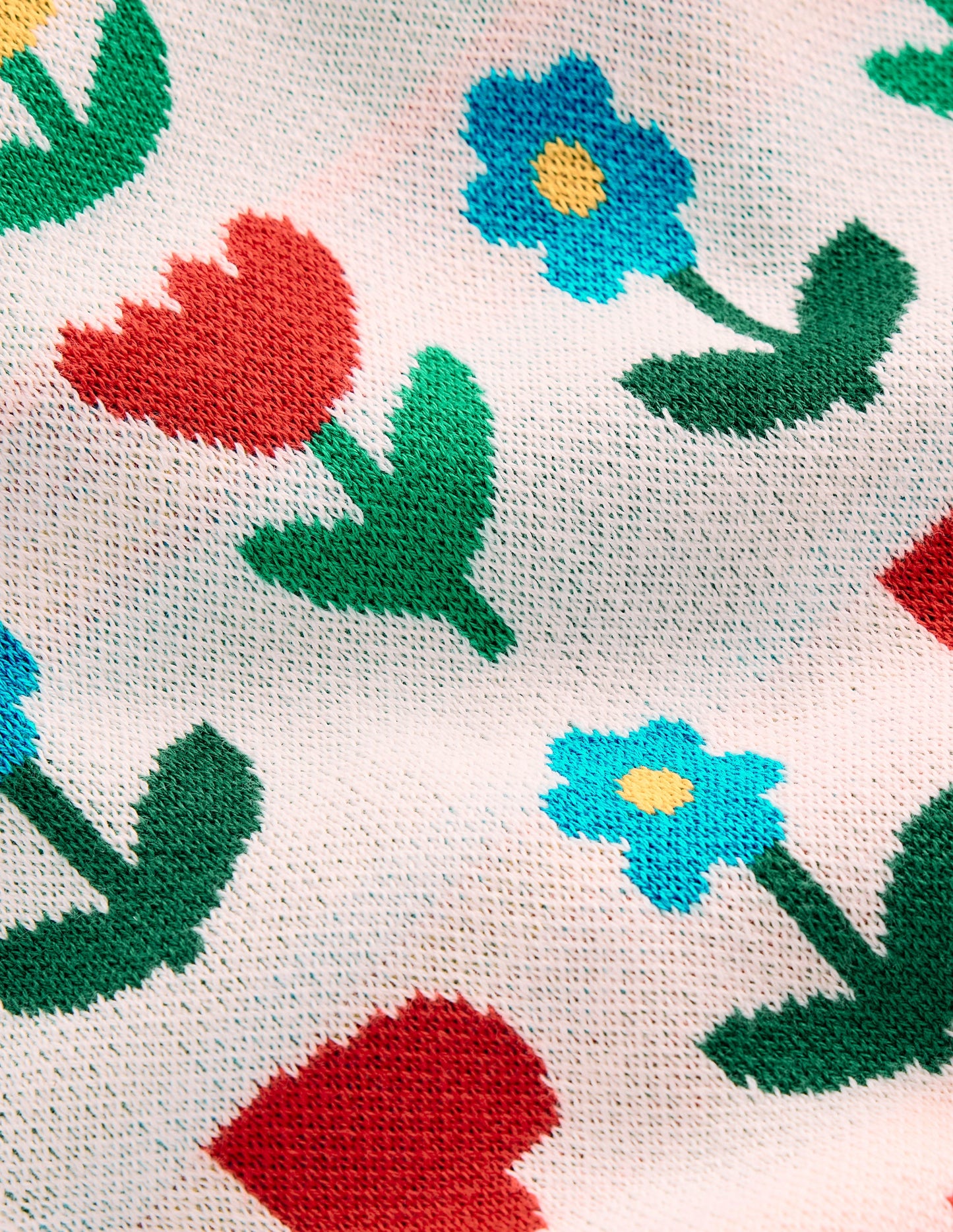 Flared Knitted Pants-Ecru Marl Sunflower Garden