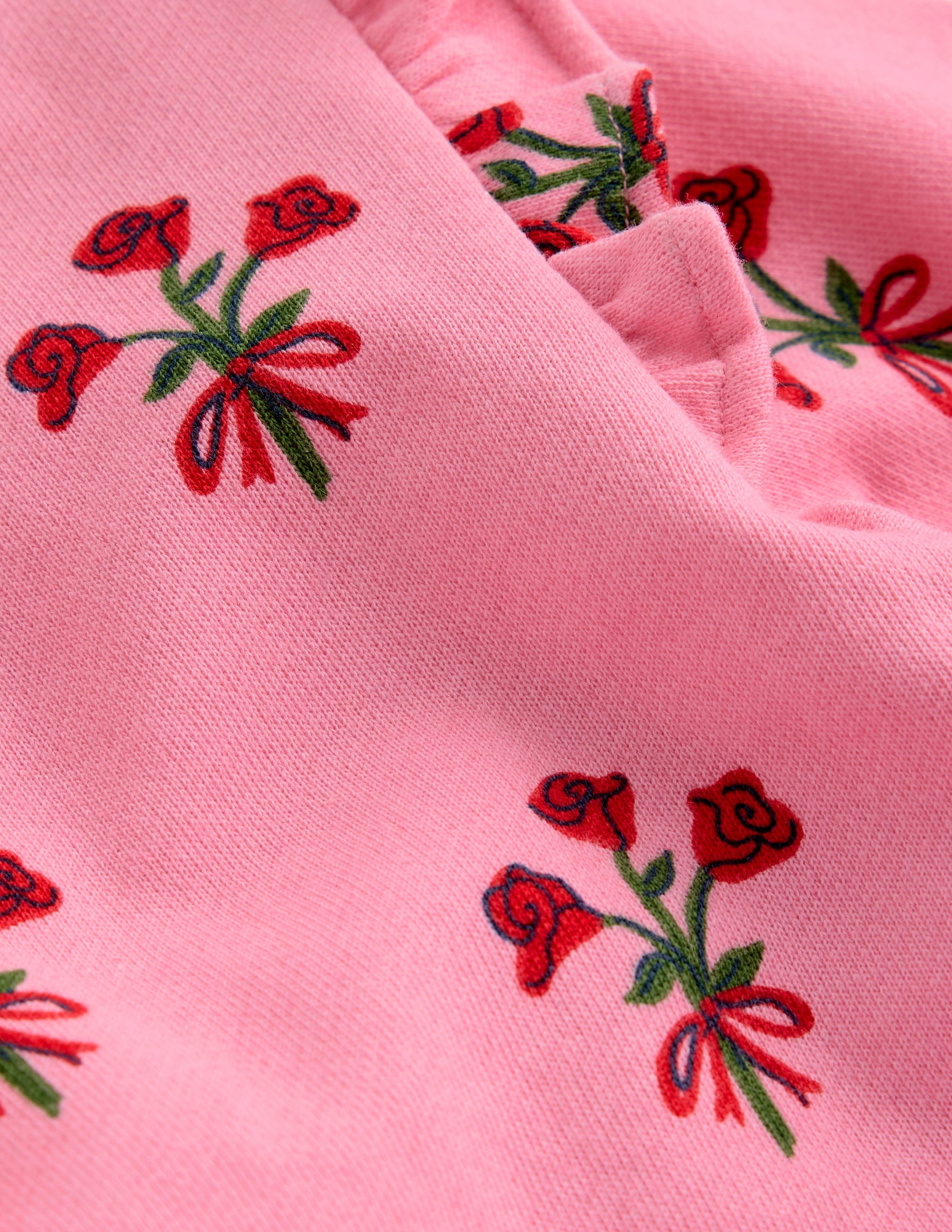 Sweat Tunic and Flare Set-Pink Posy - Image 3