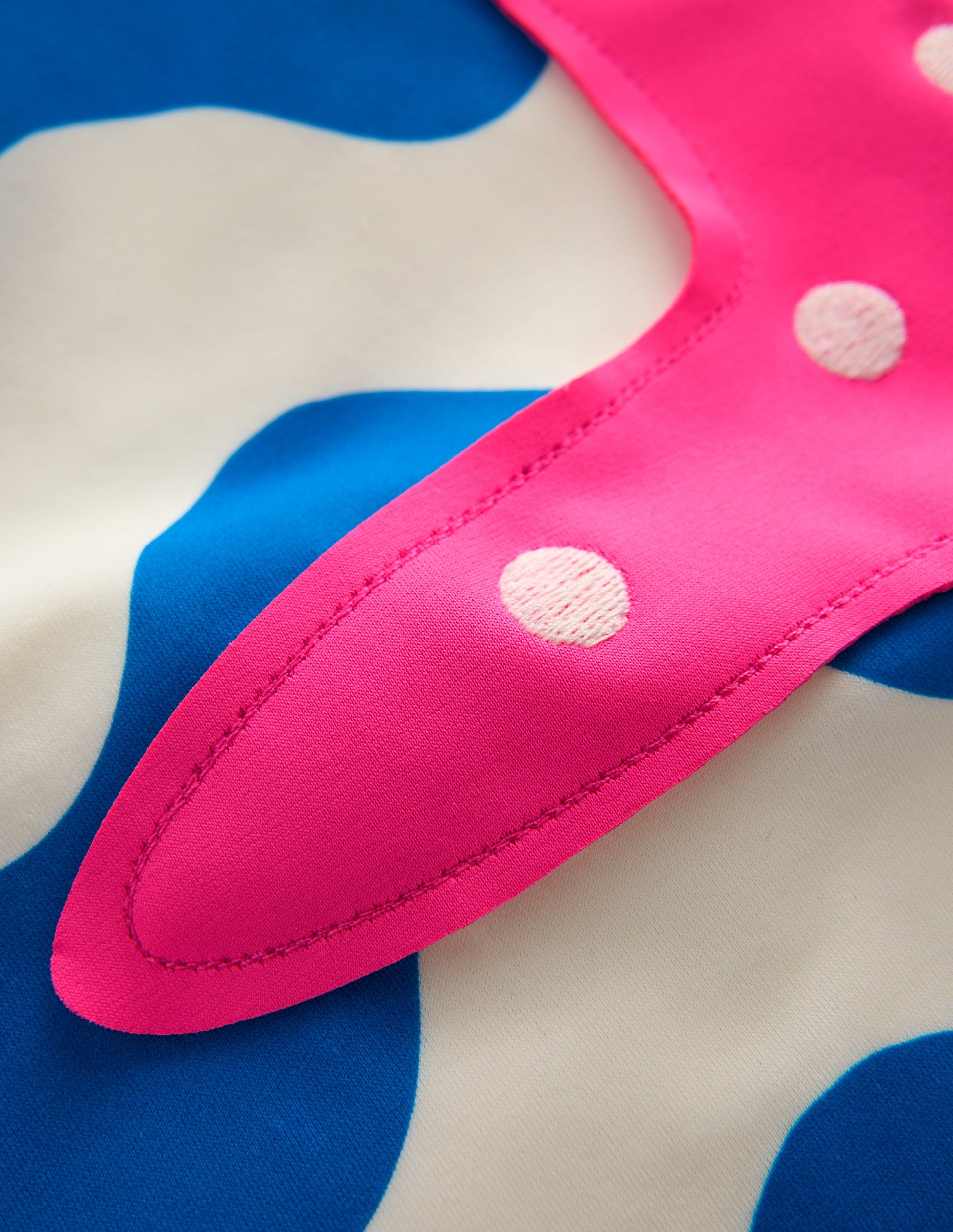 One Shoulder Appliqué Swimsuit-Kingfisher Blue Wave Starfish-3