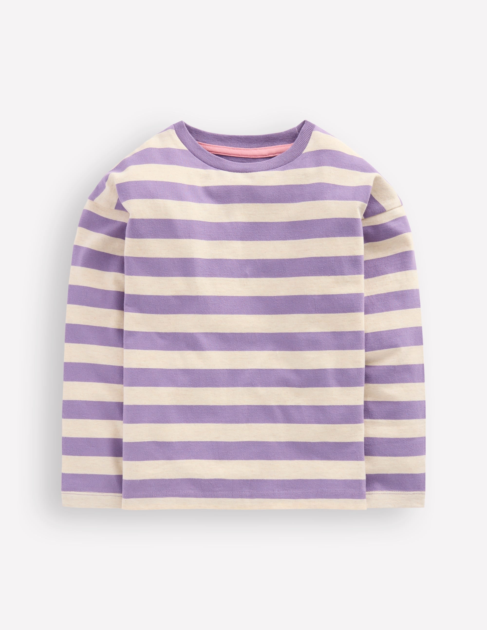 Stripe Breton-Purple/Grey Marl Stripe - Image 1