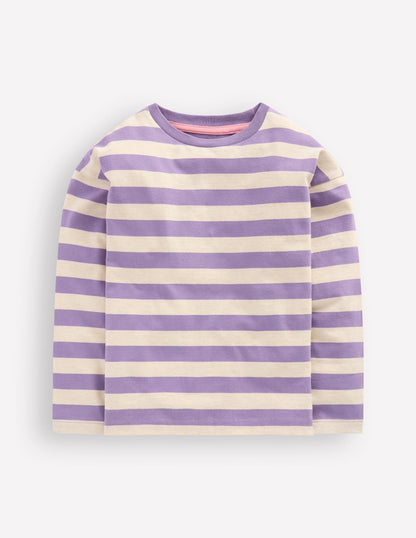 Relaxed Breton-Purple/Grey Marl Stripe-1