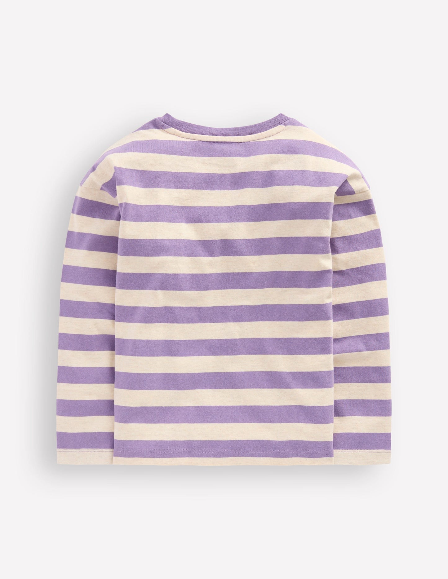 Relaxed Breton-Purple/Grey Marl Stripe